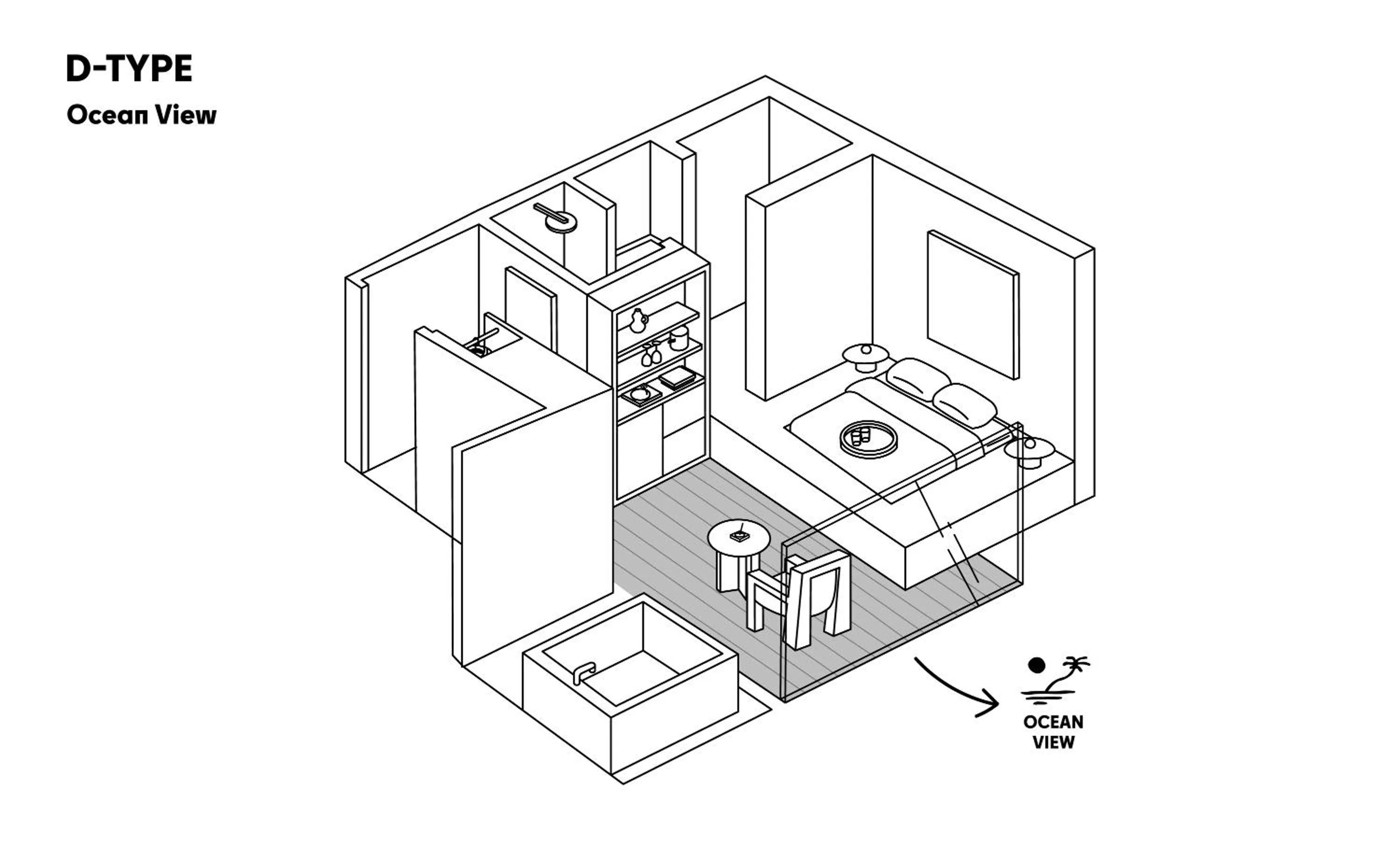 Floor plan in After Chapter Hotel Gwanganri