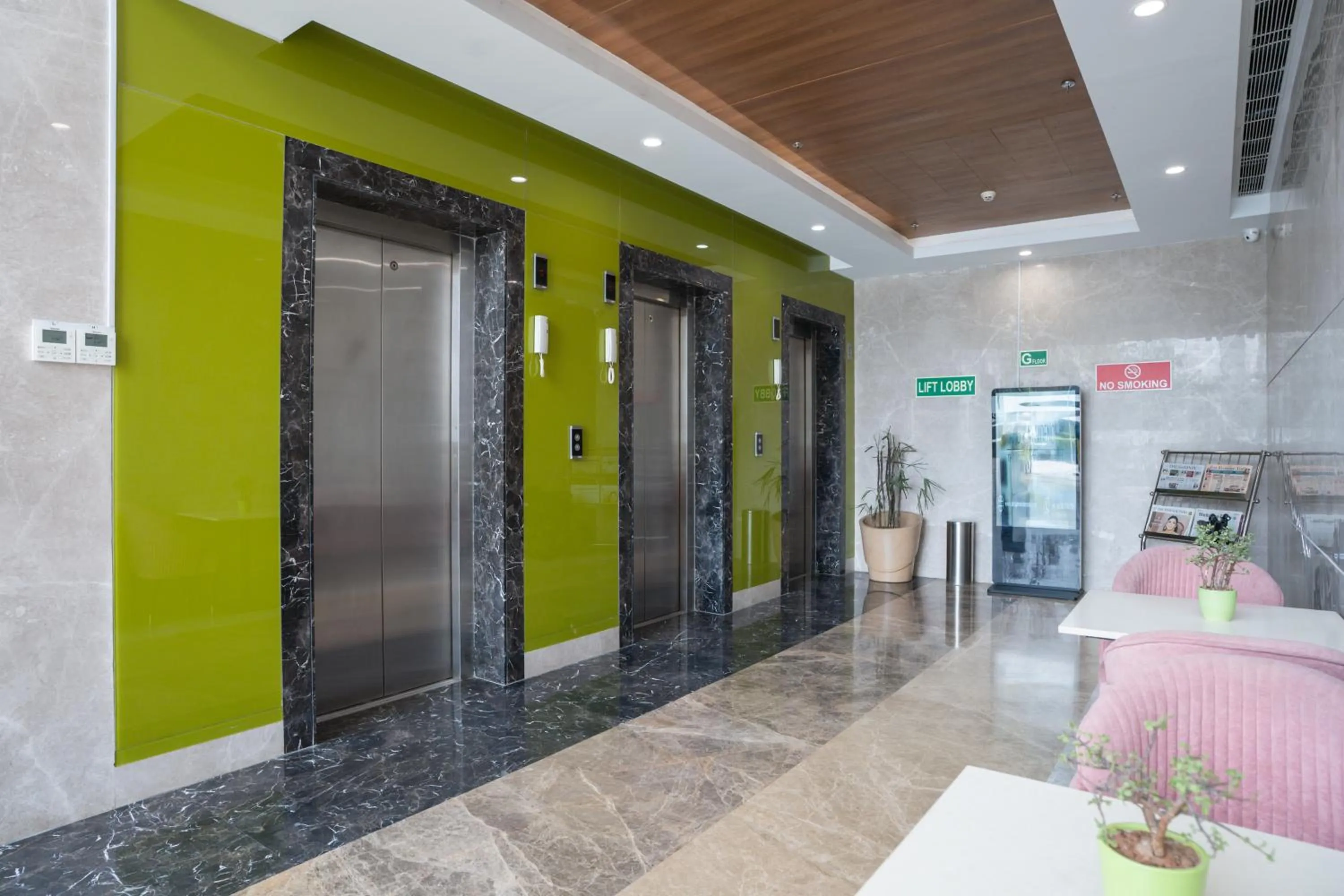 elevator in AR Suites KLJ Square