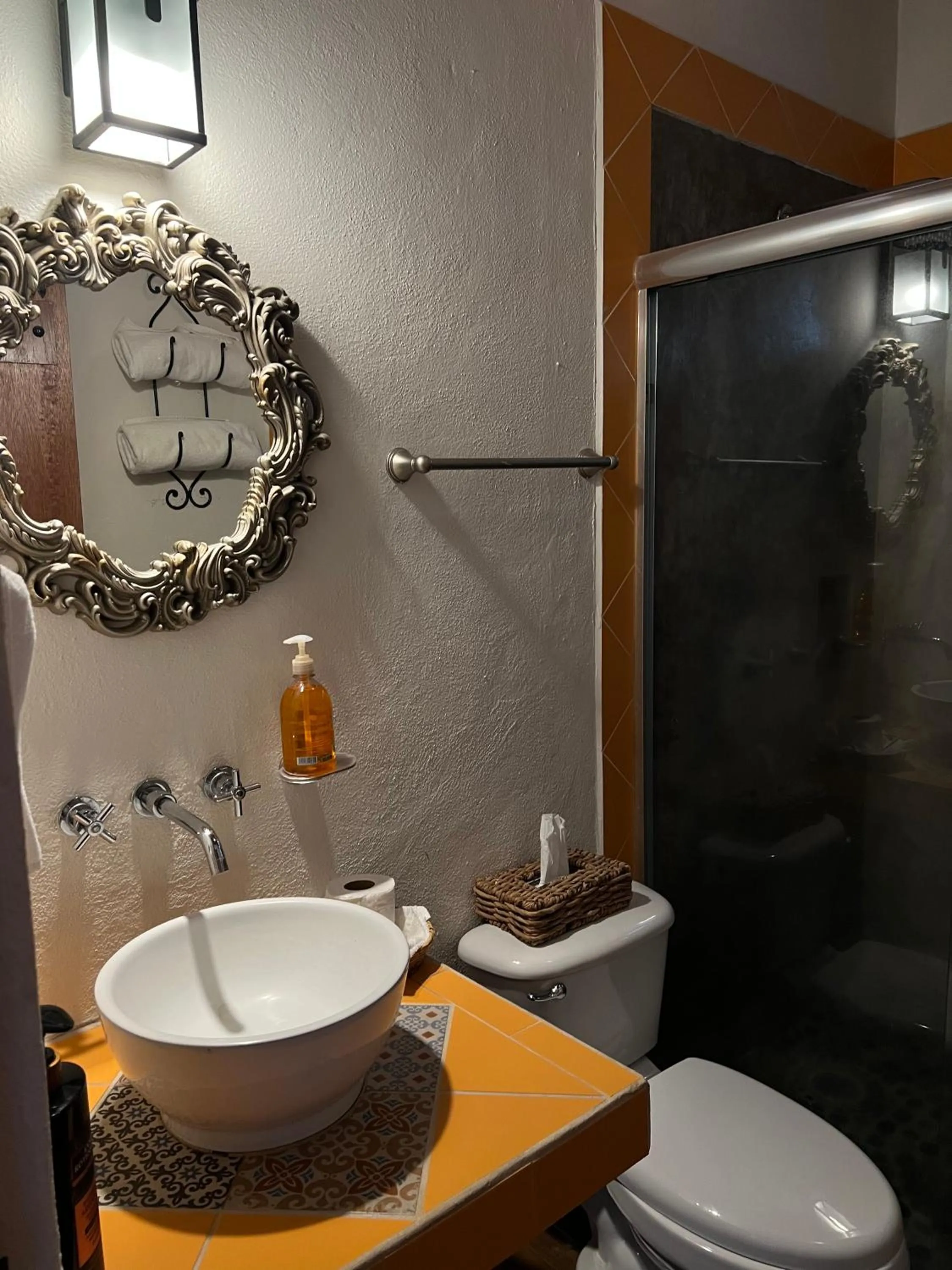 Shower in Hotel Casa Alvarada