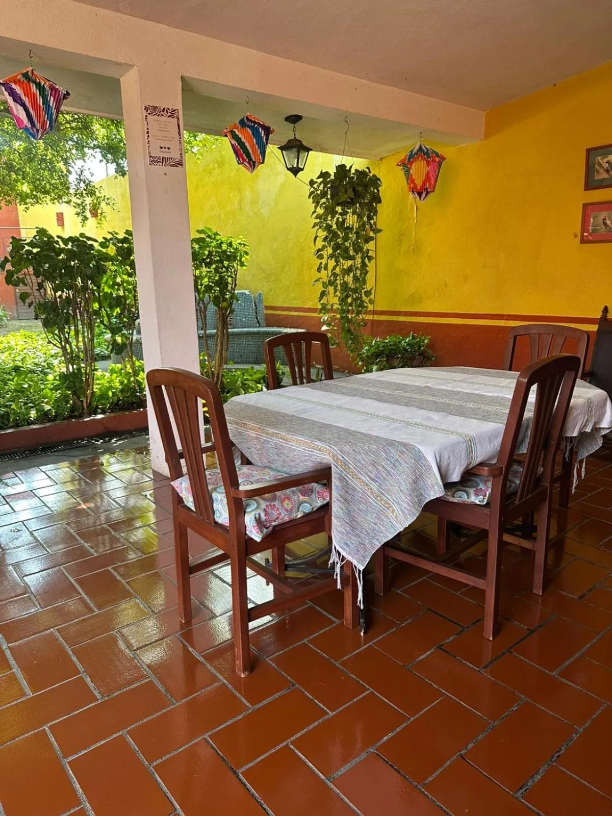 Dining area in Hotel Casa Alvarada