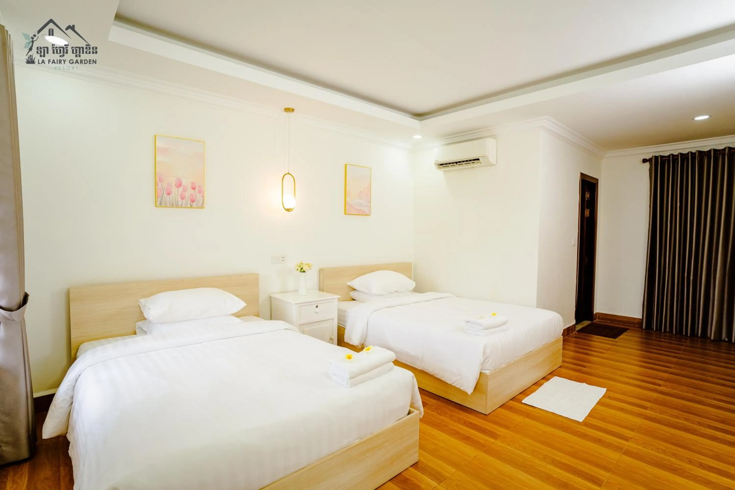 Bed in La Fairy Garden Resort