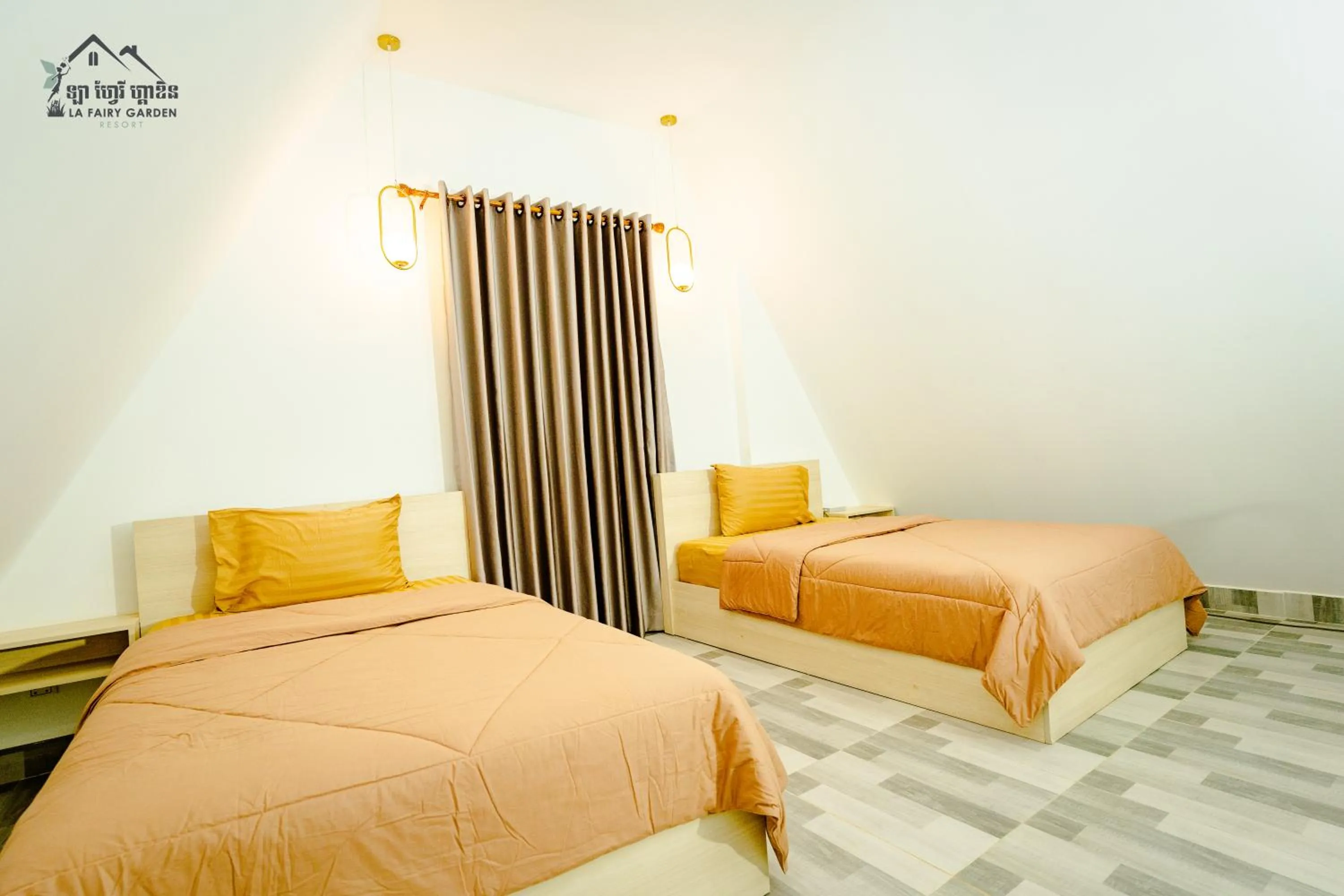 Bed in La Fairy Garden Resort