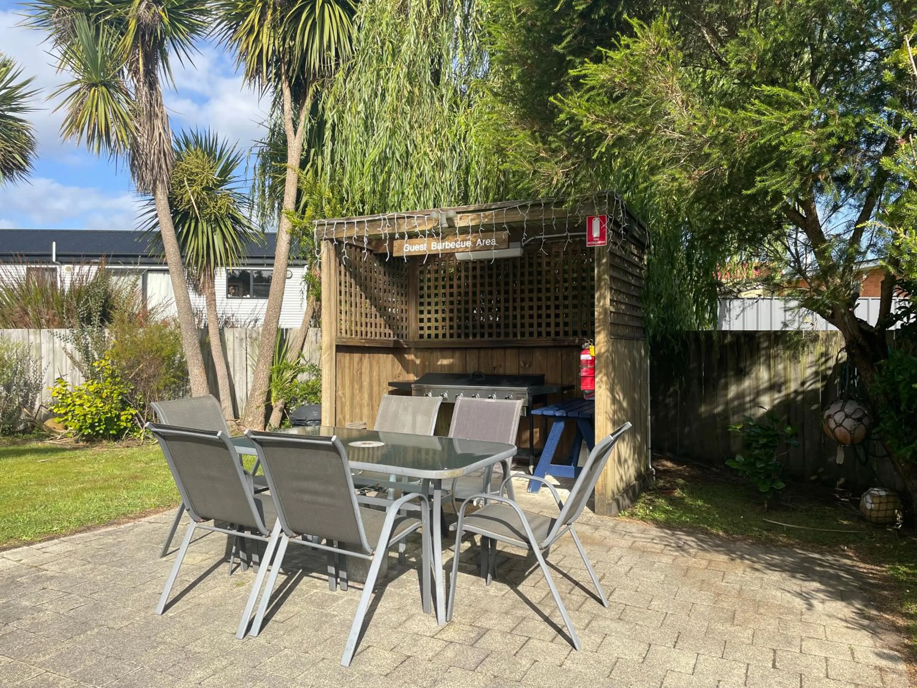 BBQ facilities in Castaway Holiday Apartments