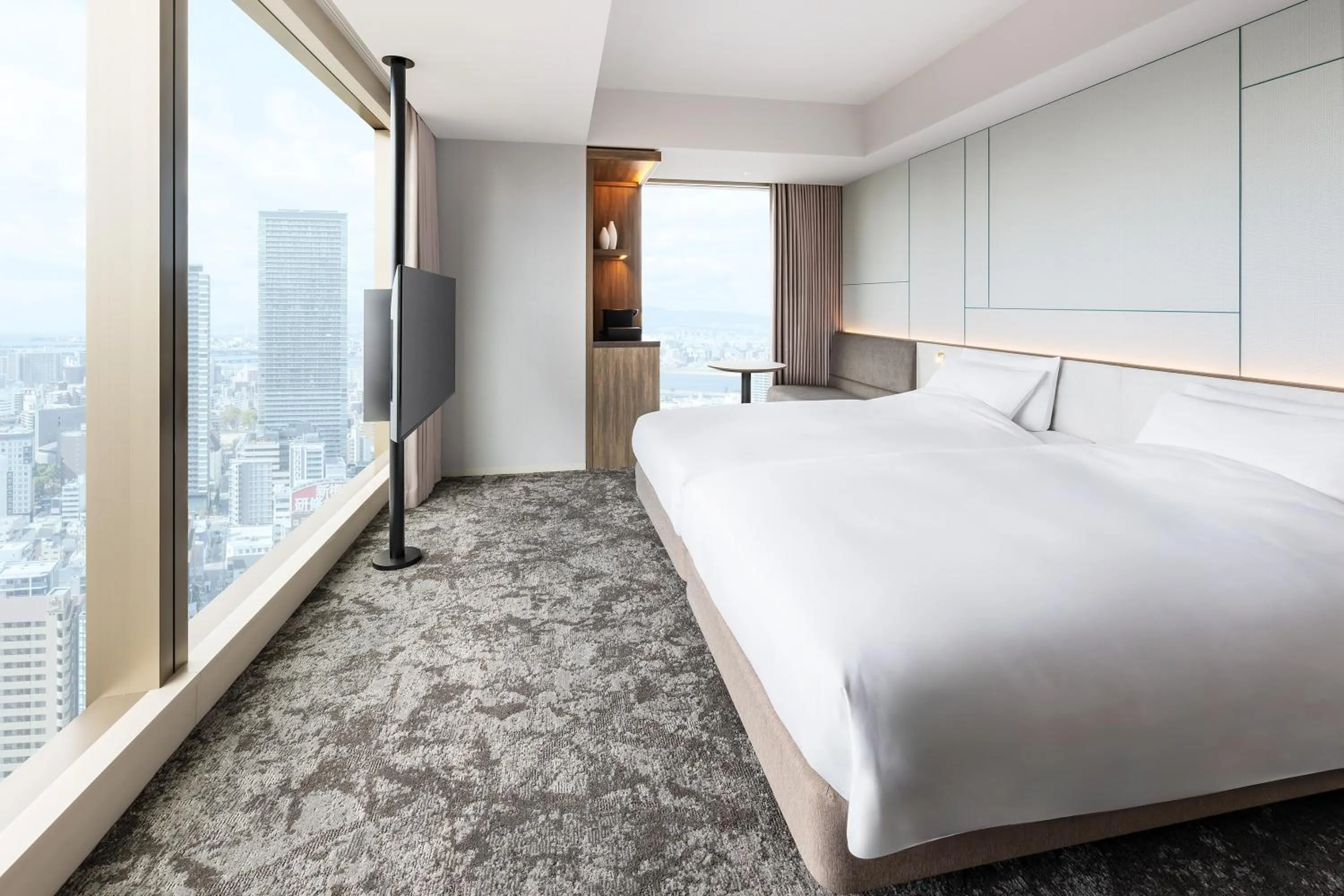 Photo of the whole room, Bed in Hotel Hankyu GRAN RESPIRE OSAKA