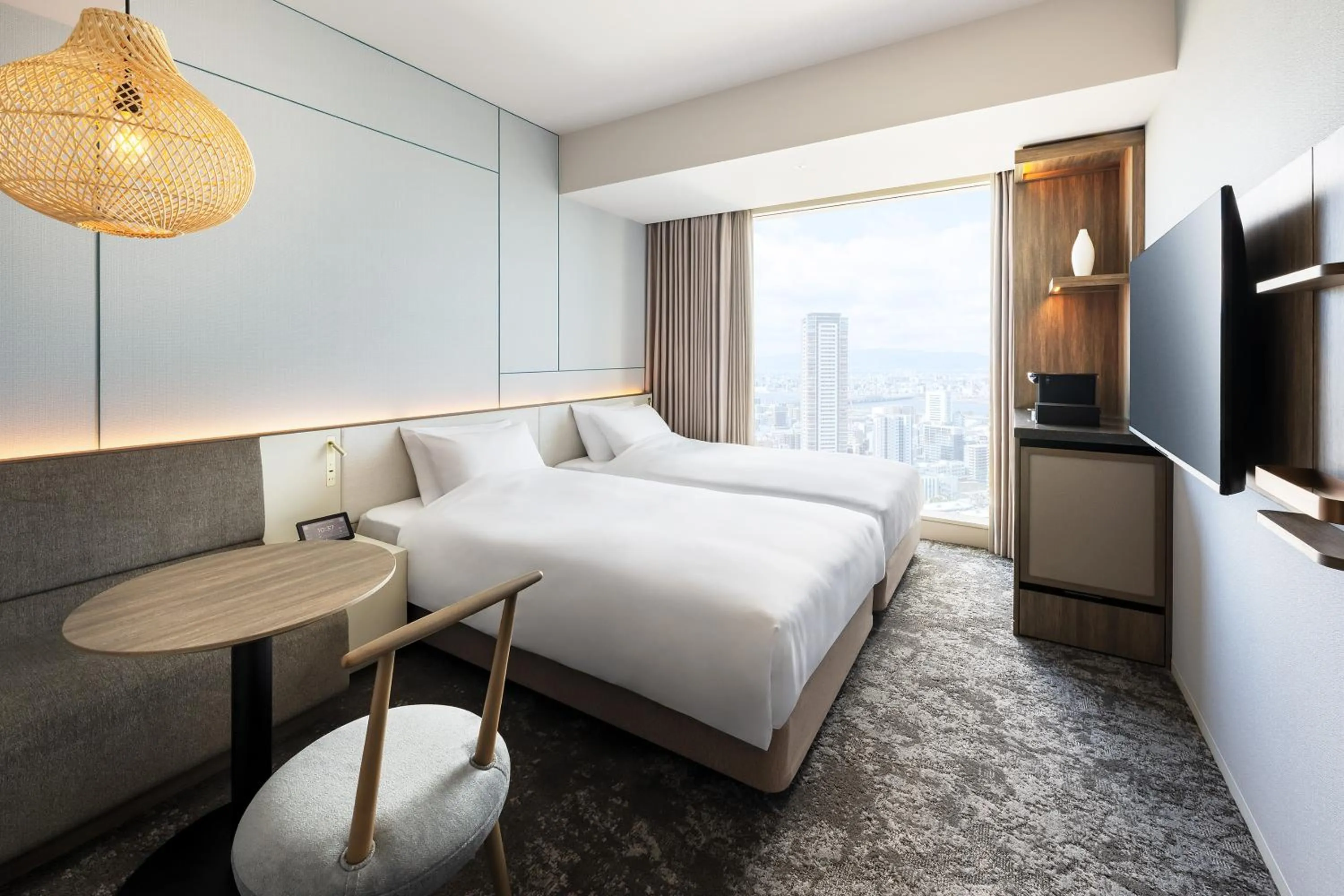 Photo of the whole room, Bed in Hotel Hankyu GRAN RESPIRE OSAKA