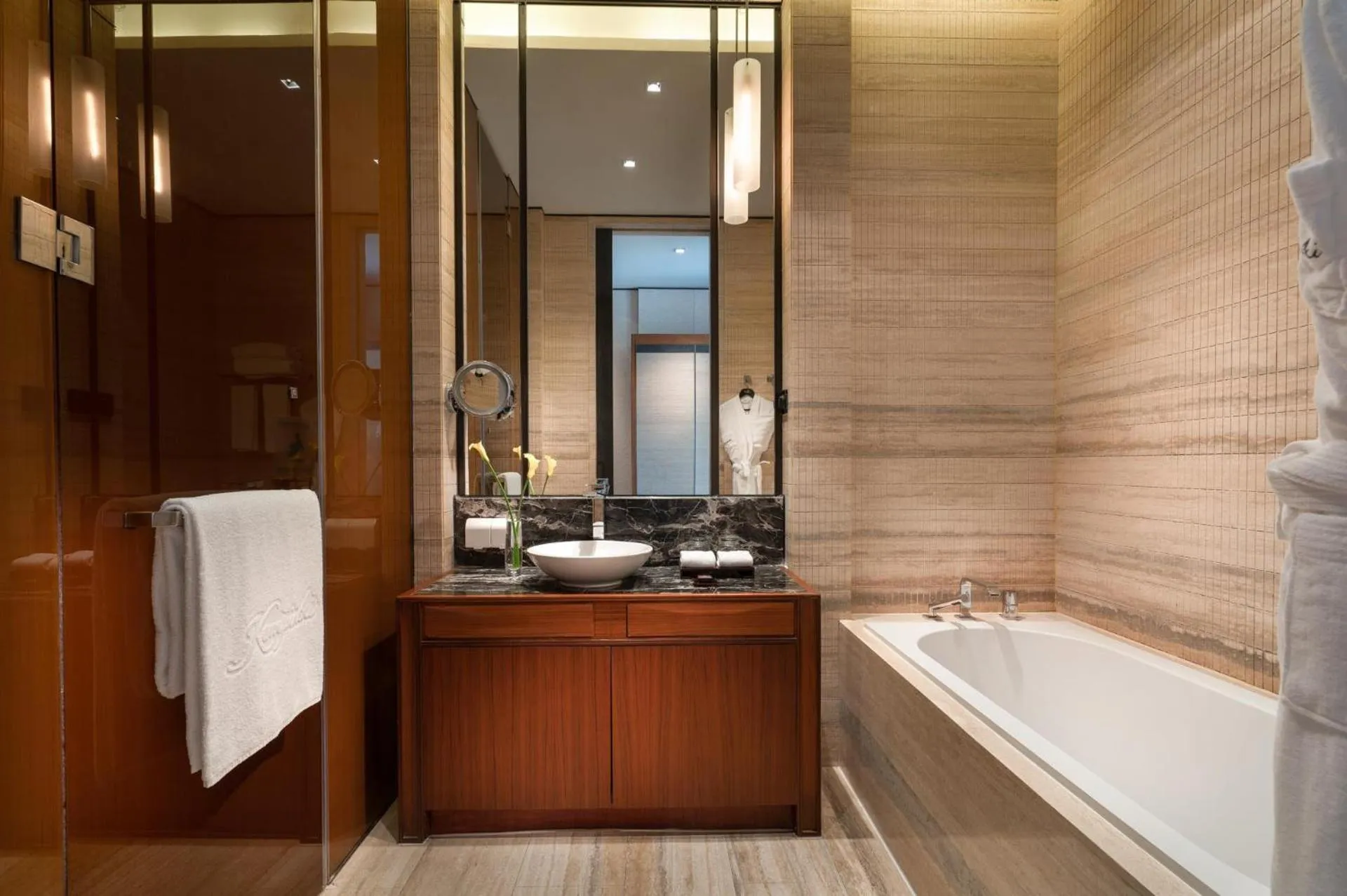 Bathroom in Yanqi Hotel, Managed by Kempinski