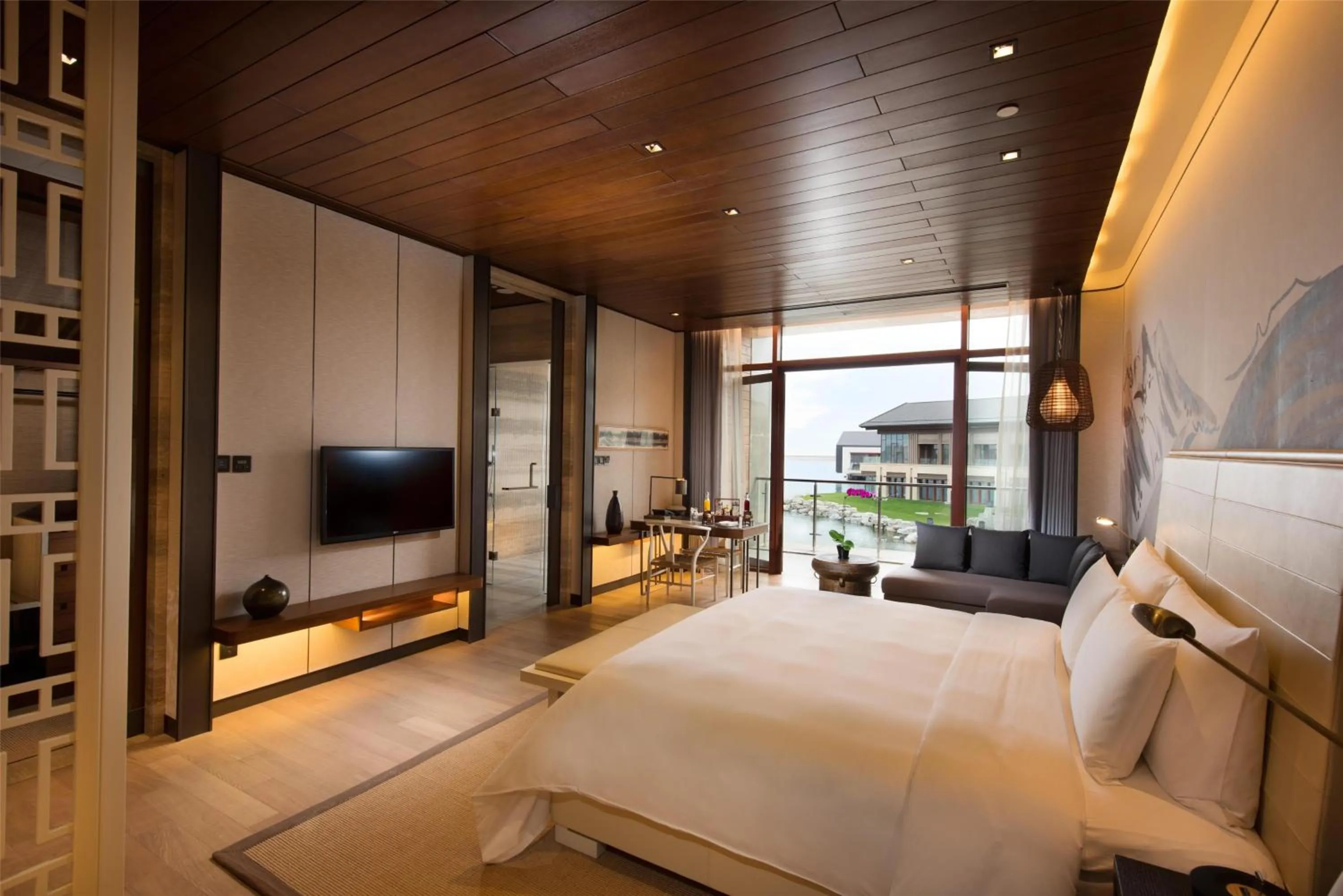 Bedroom, Bed in Yanqi Hotel, Managed by Kempinski