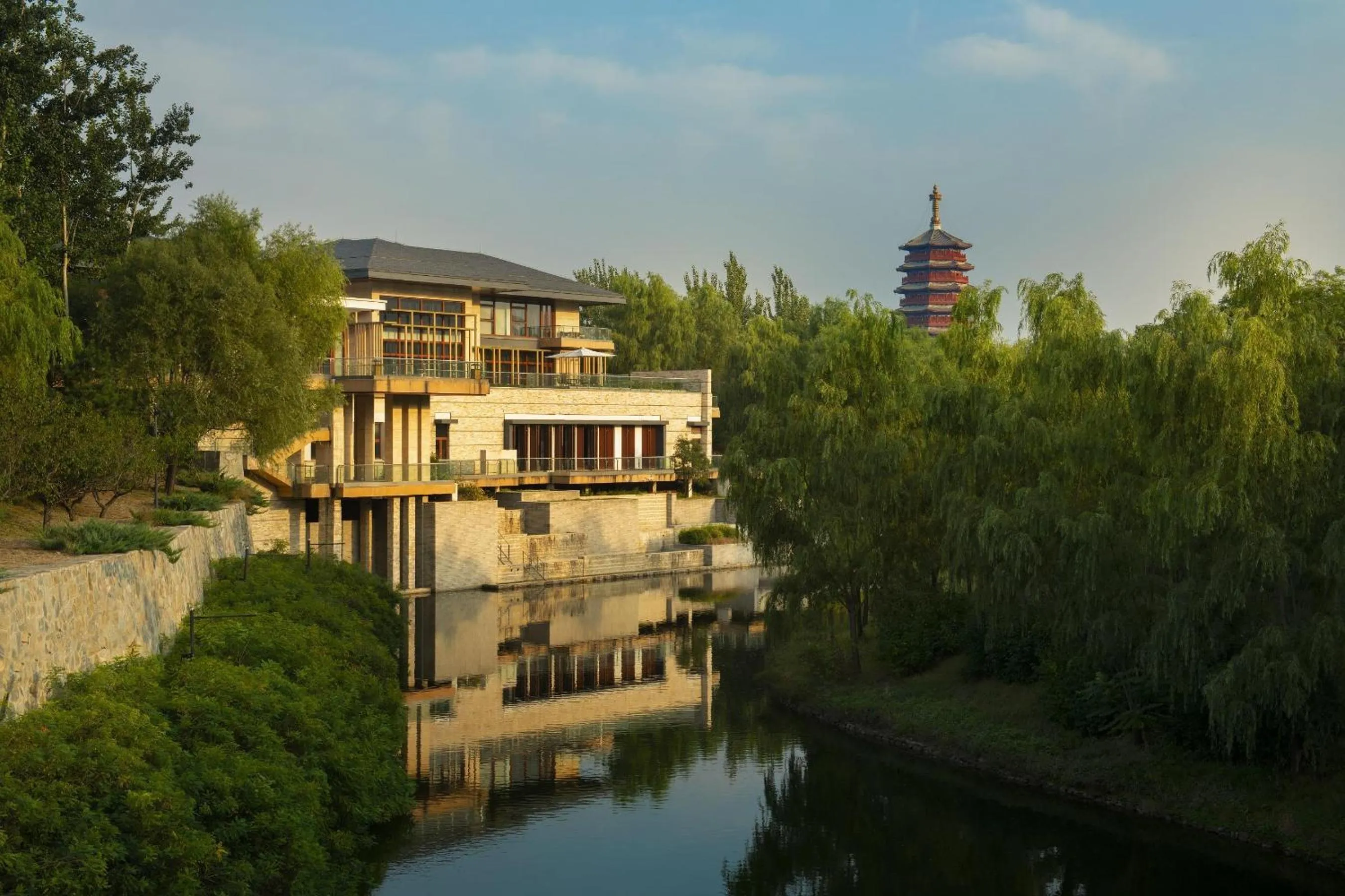 Property building in Yanqi Hotel, Managed by Kempinski