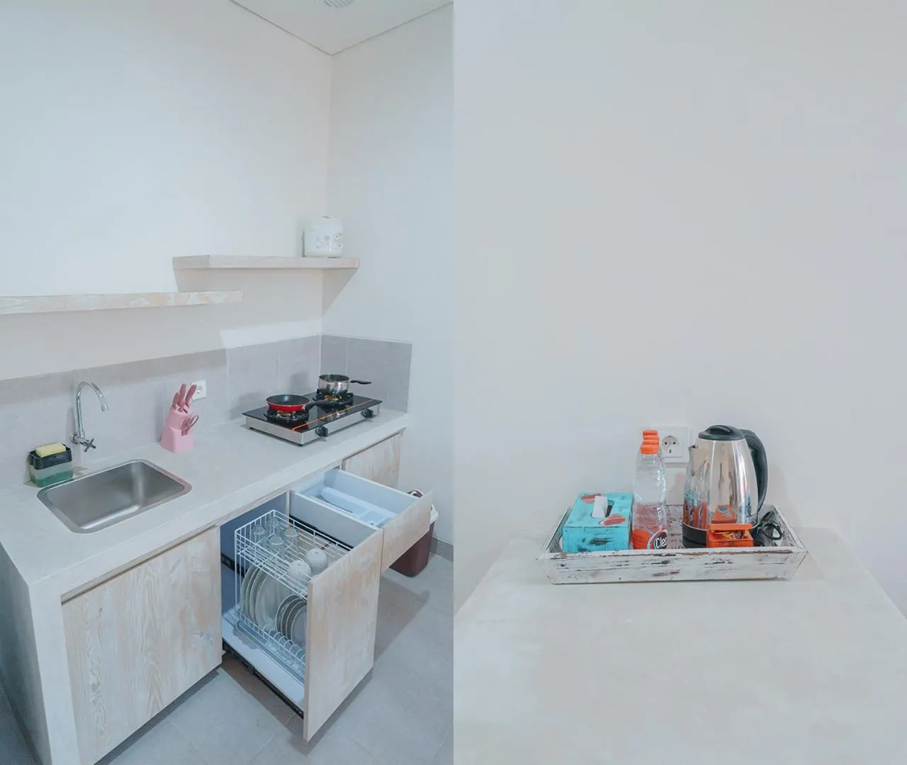 Kitchen or kitchenette in Odika Lovina Villas