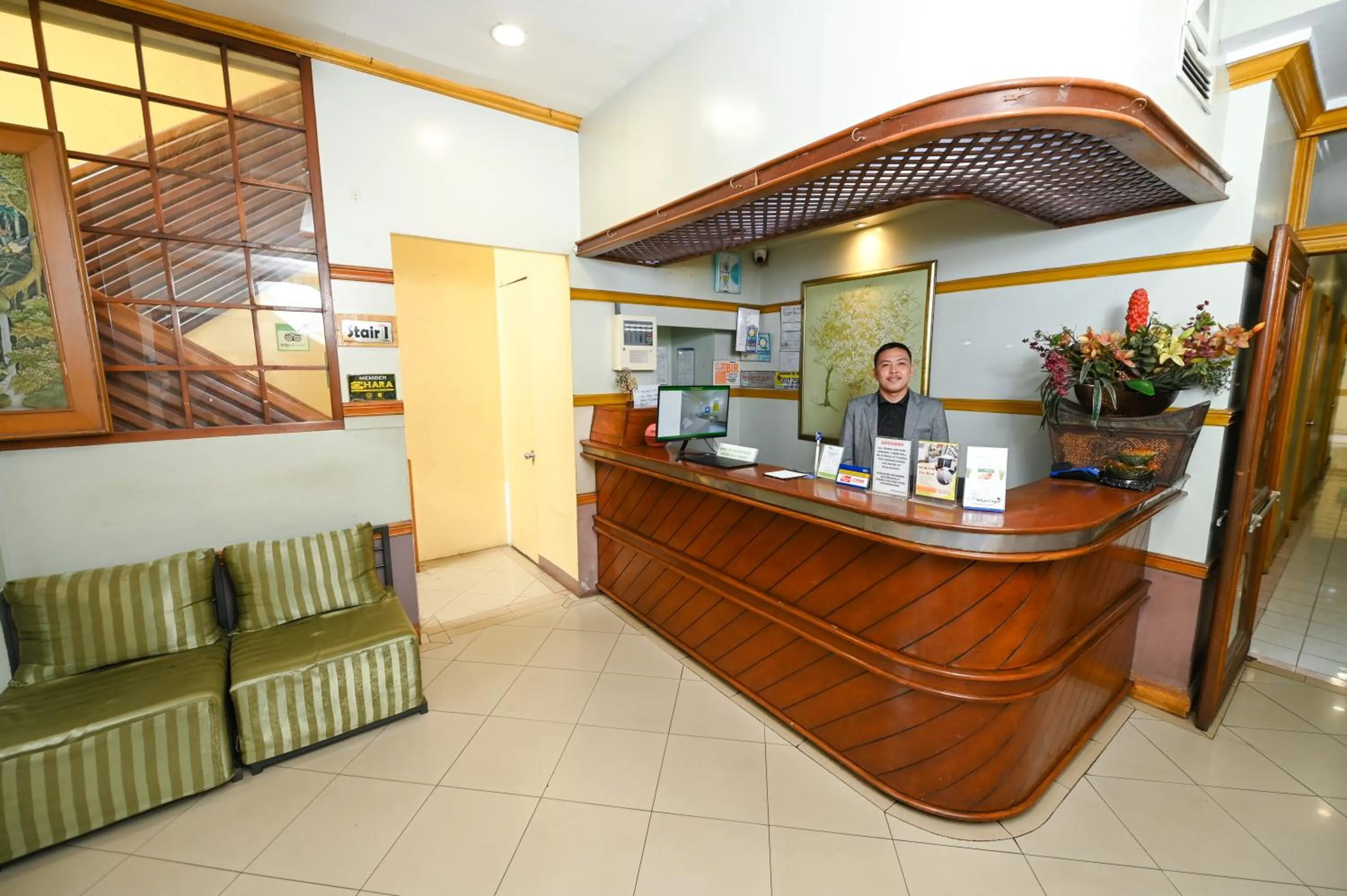 Lobby or reception in Nature's Pensionne House