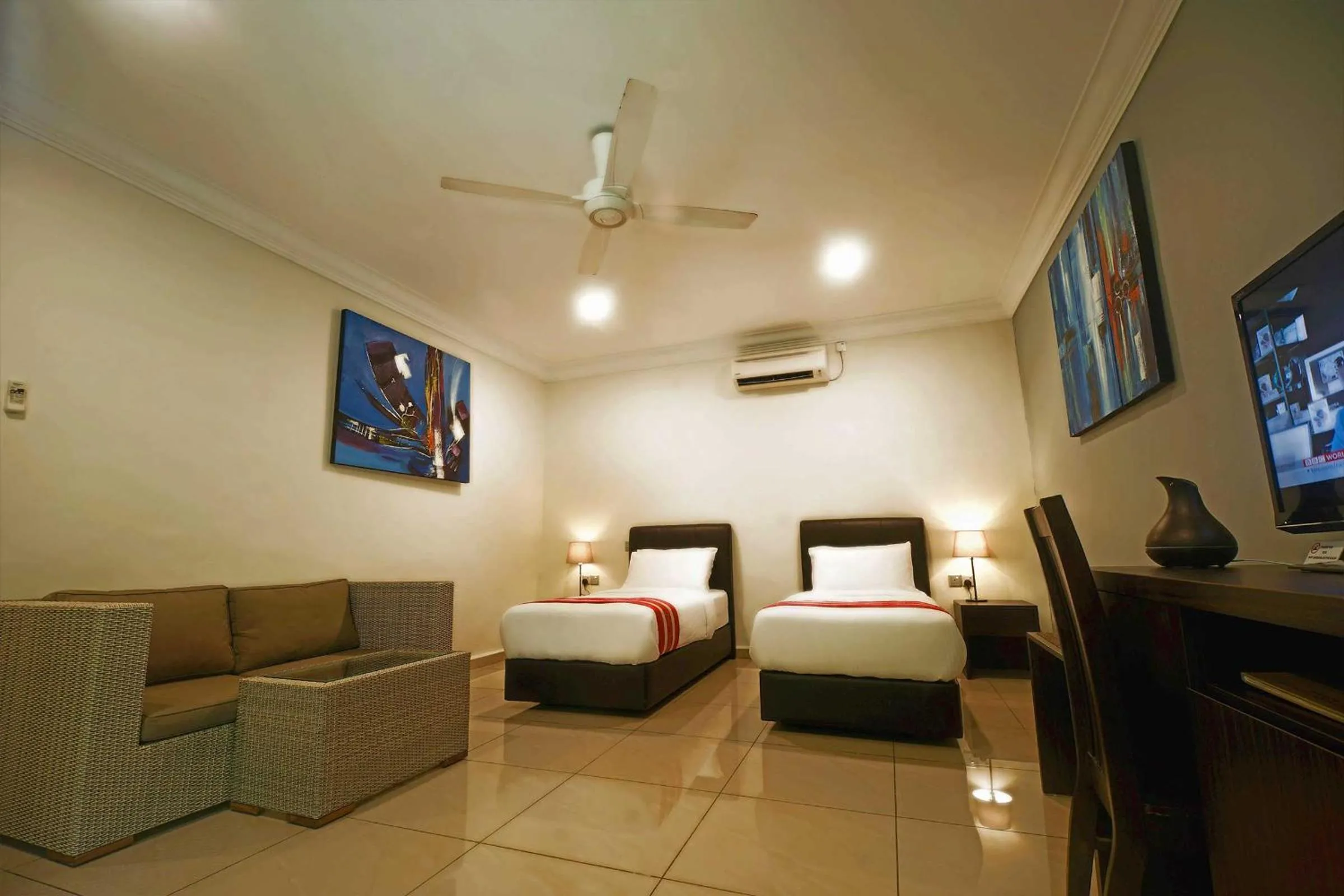 Bed in Tioman Dive Resort