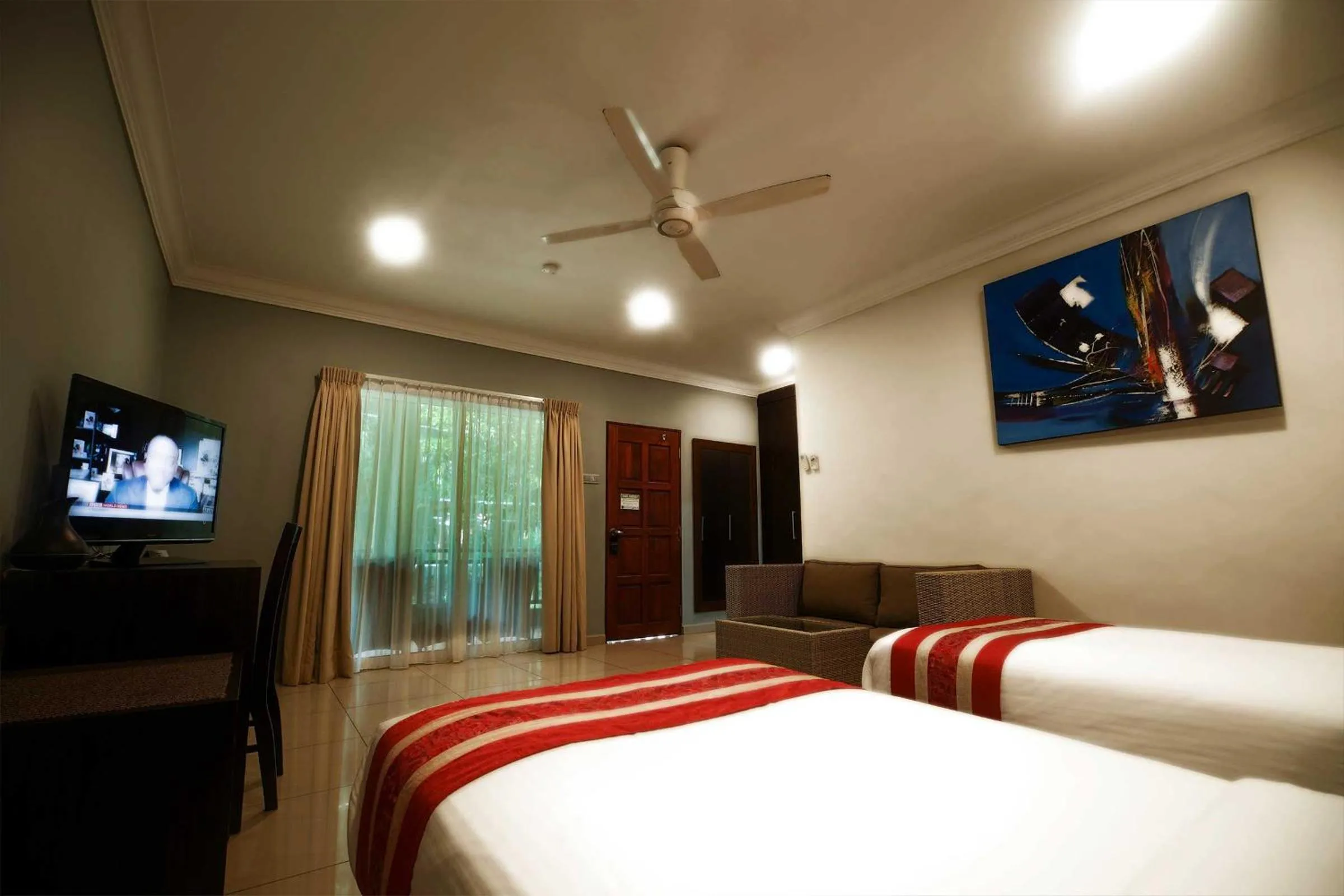 Bed in Tioman Dive Resort