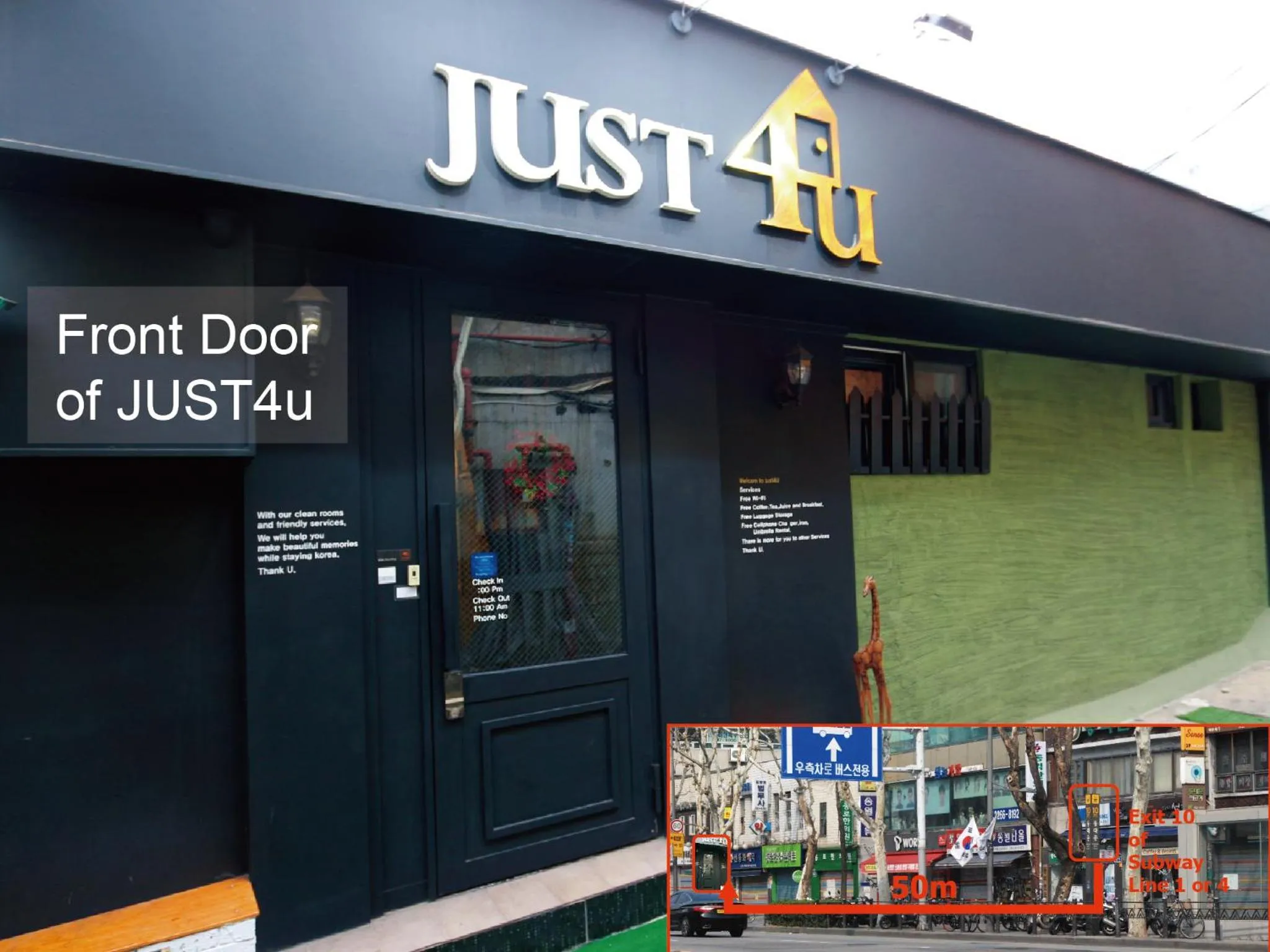 Facade/entrance in Just4u Guesthouse