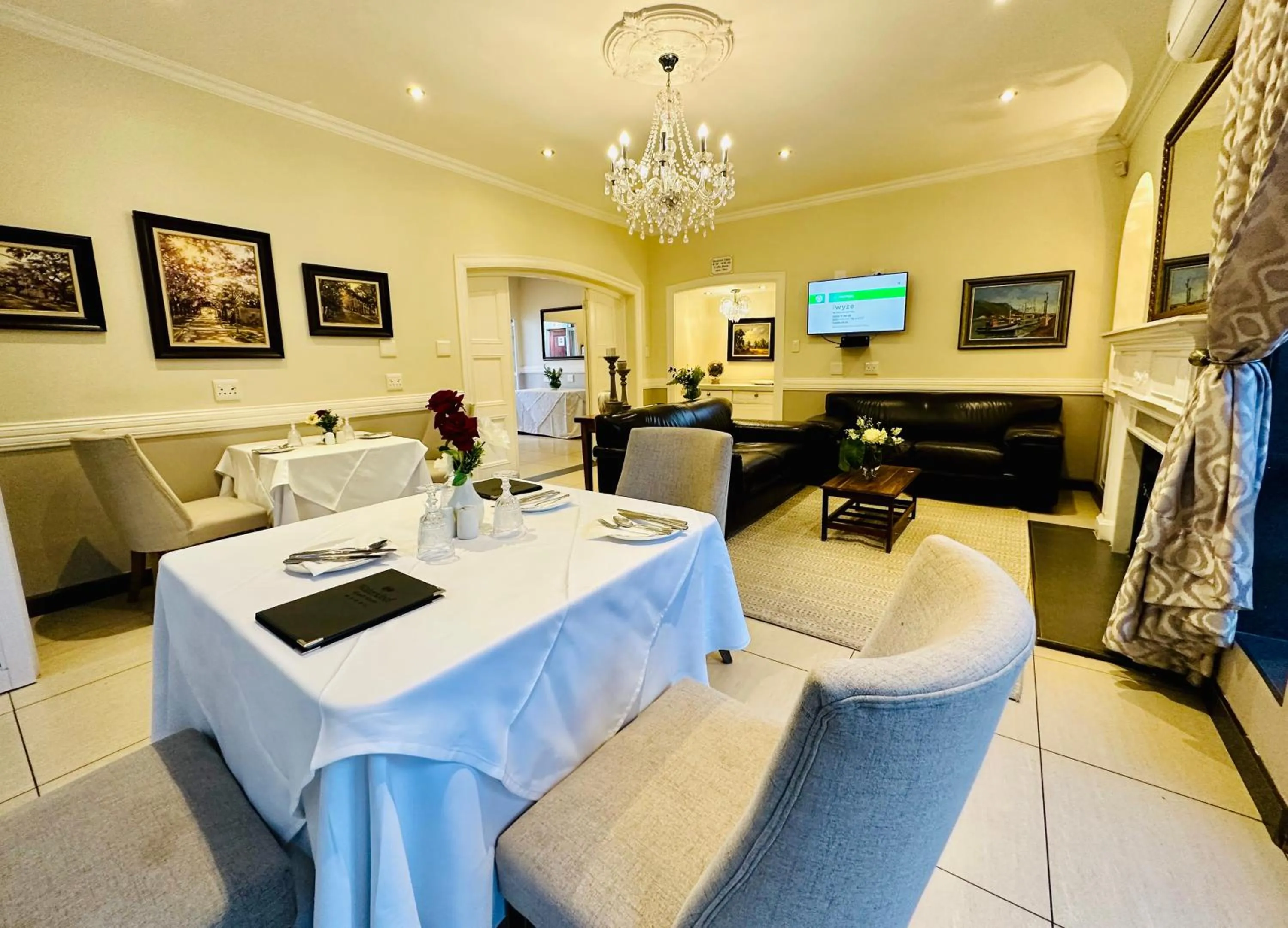 Seating area in Waterkloof Guest House