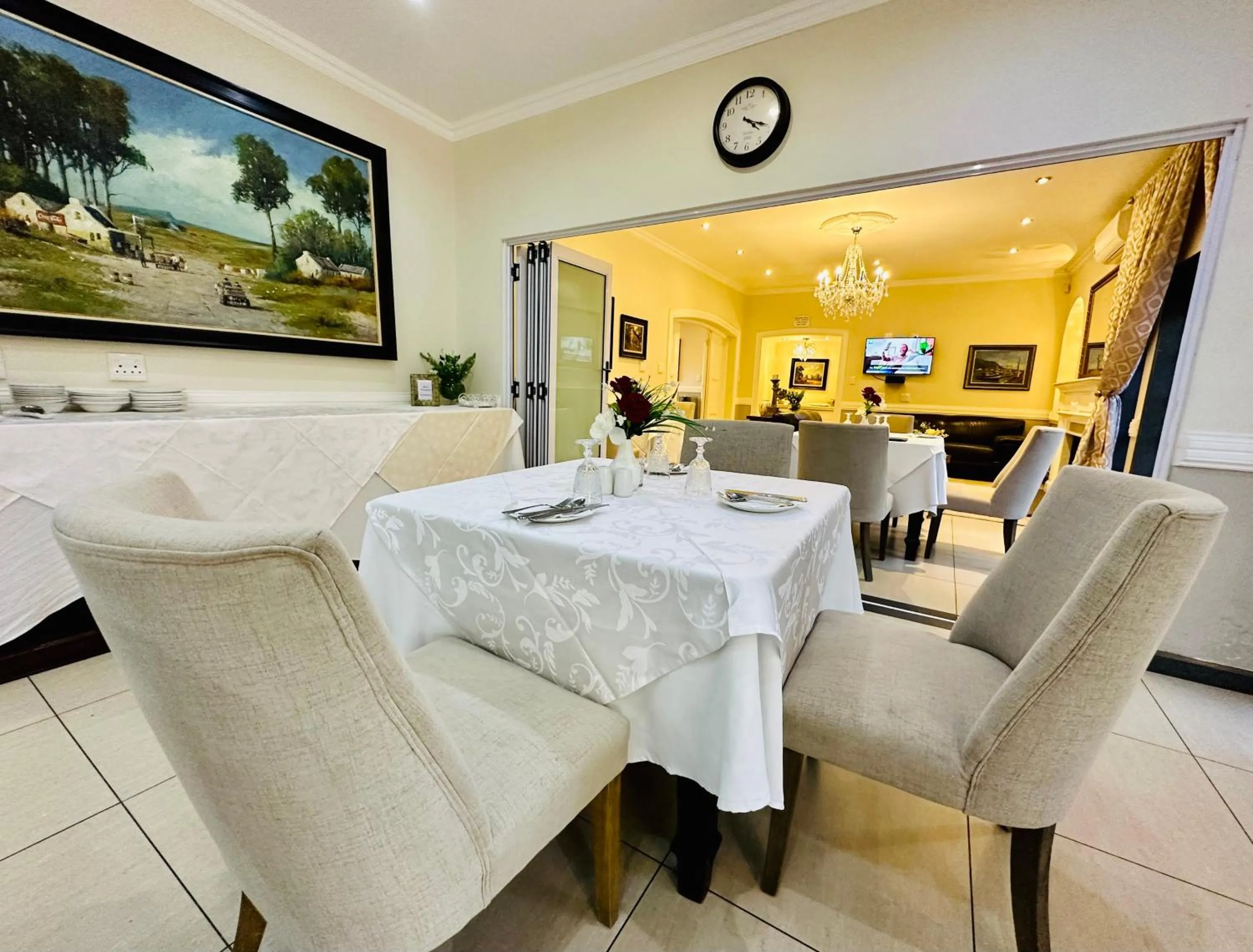 Seating area in Waterkloof Guest House