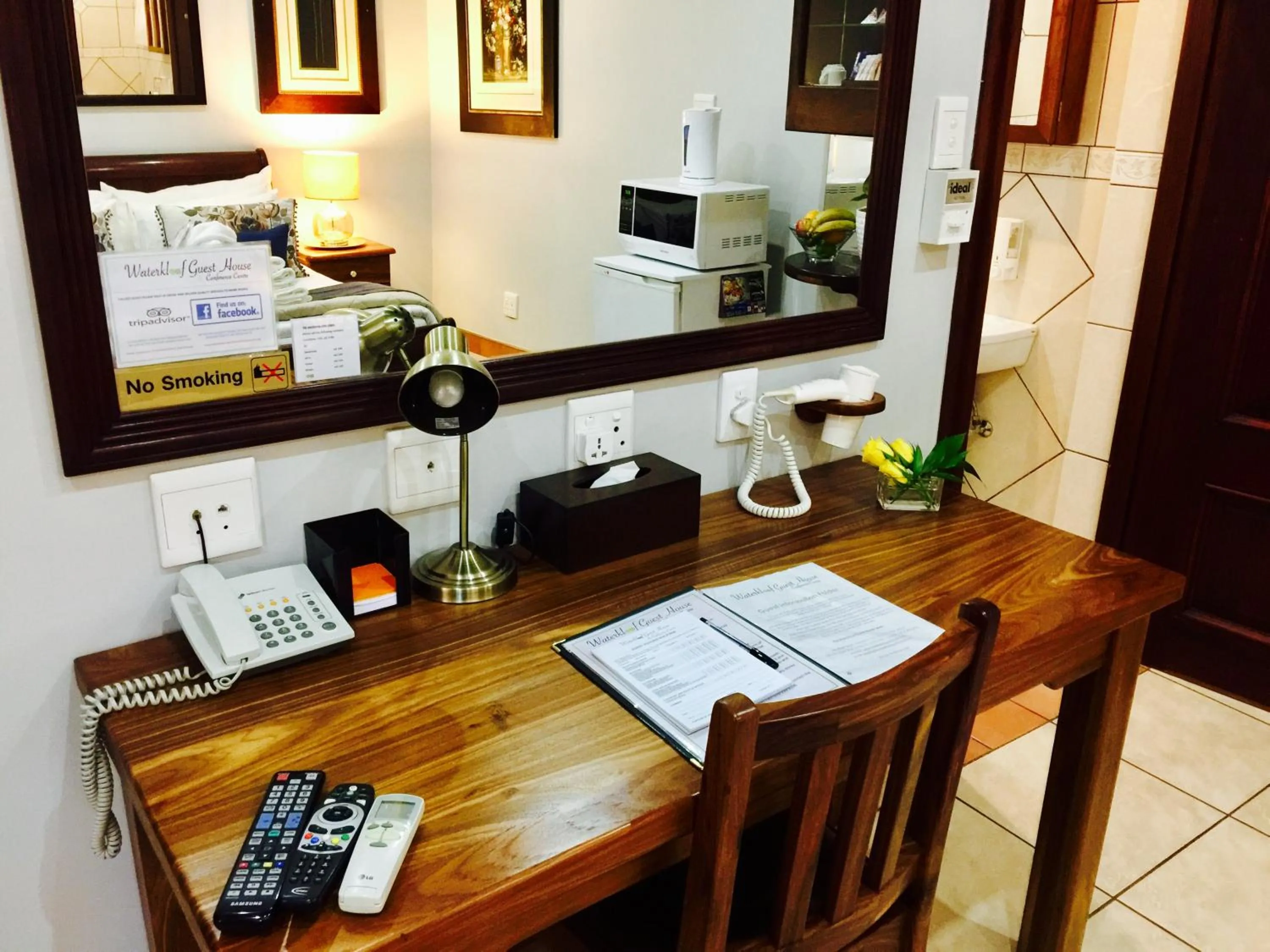 Seating area in Waterkloof Guest House