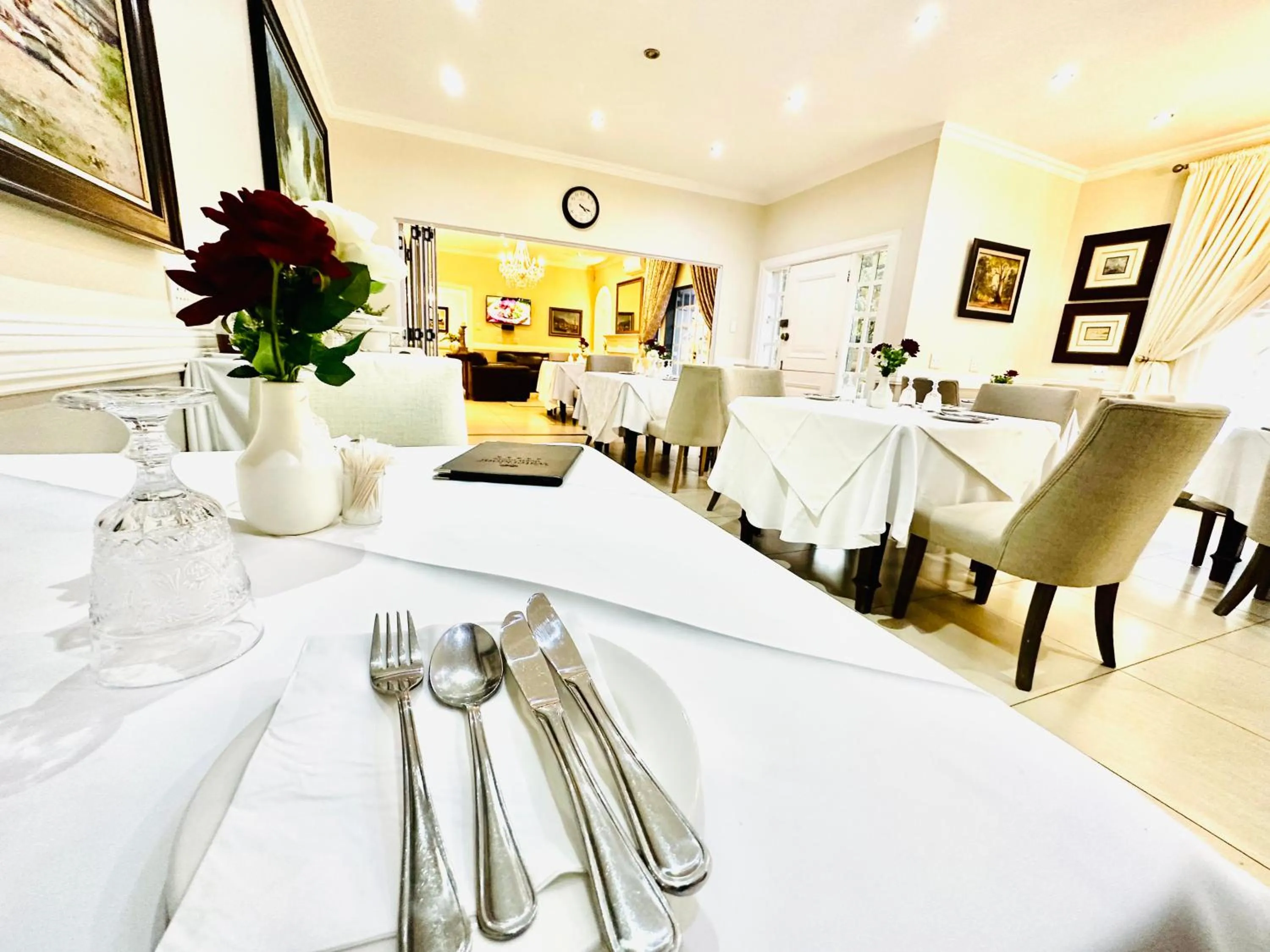 Seating area in Waterkloof Guest House