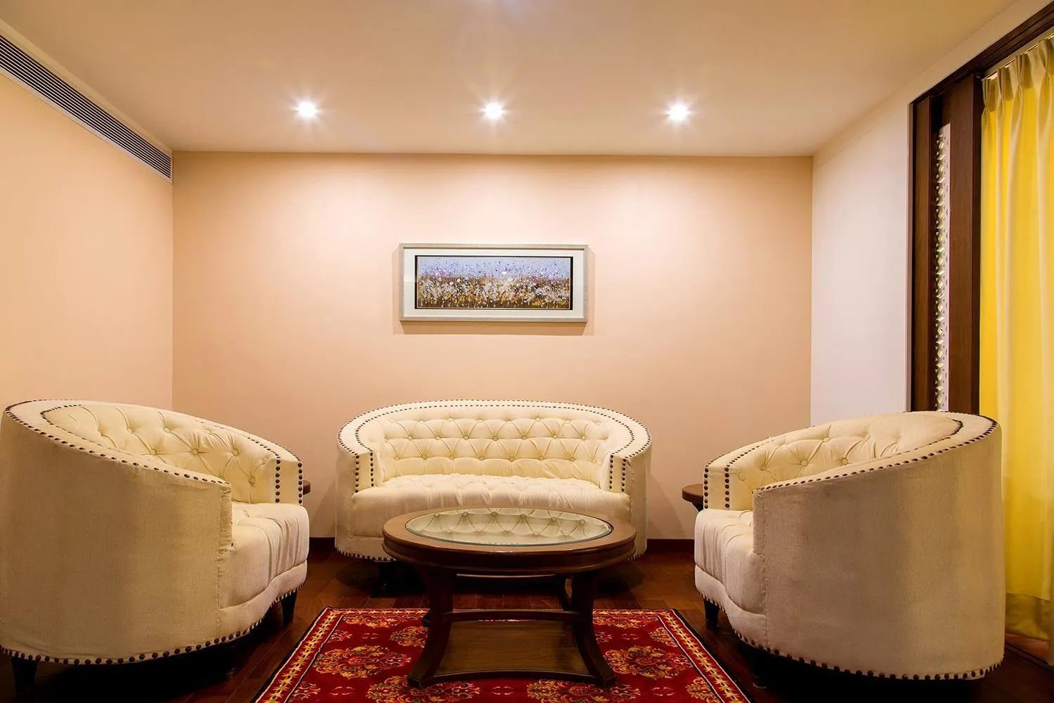 Seating area in Hotel Trinity Grand, Raigarh