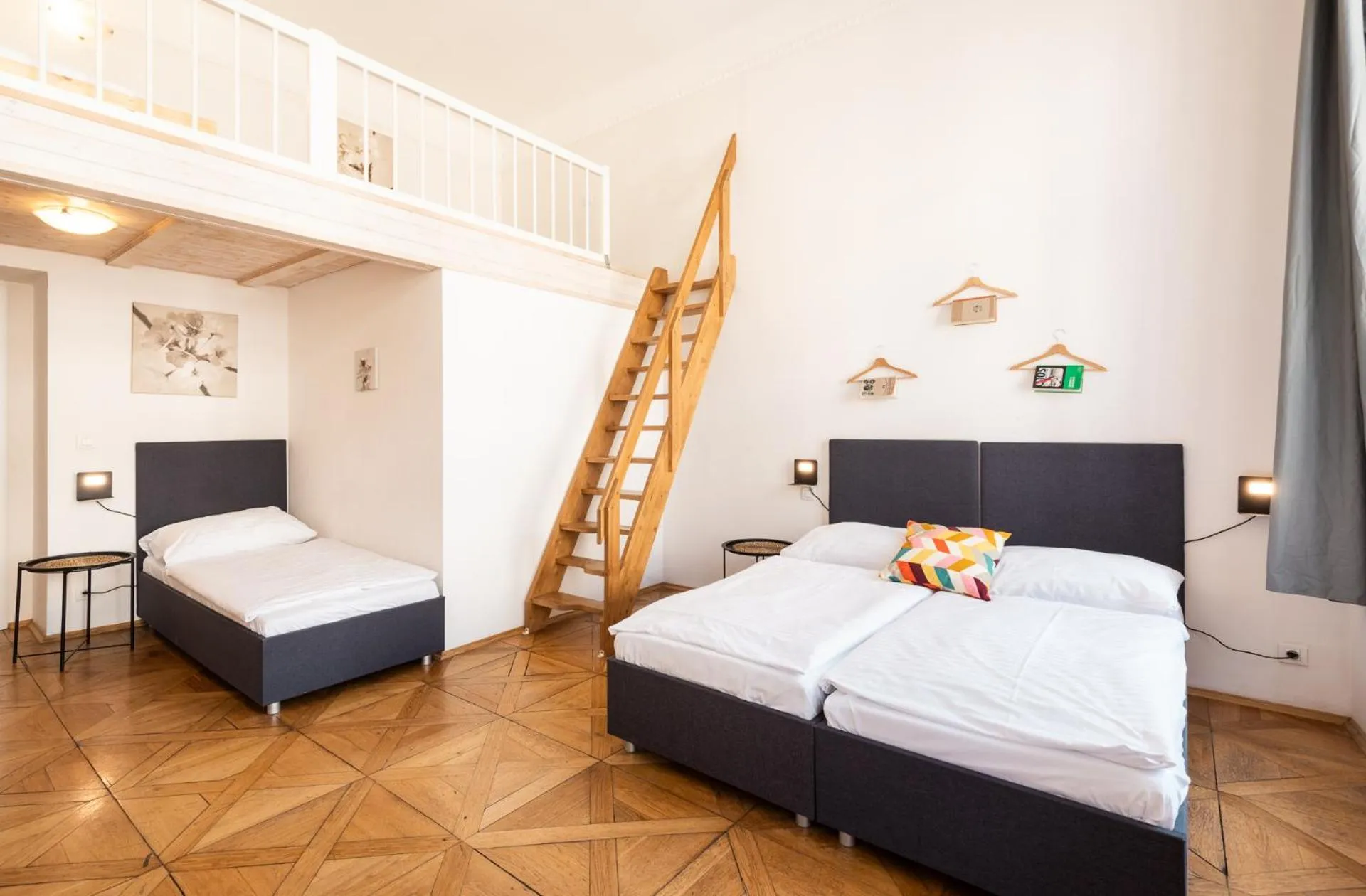 Bed in Hybernska Apartments by Pragueforyou