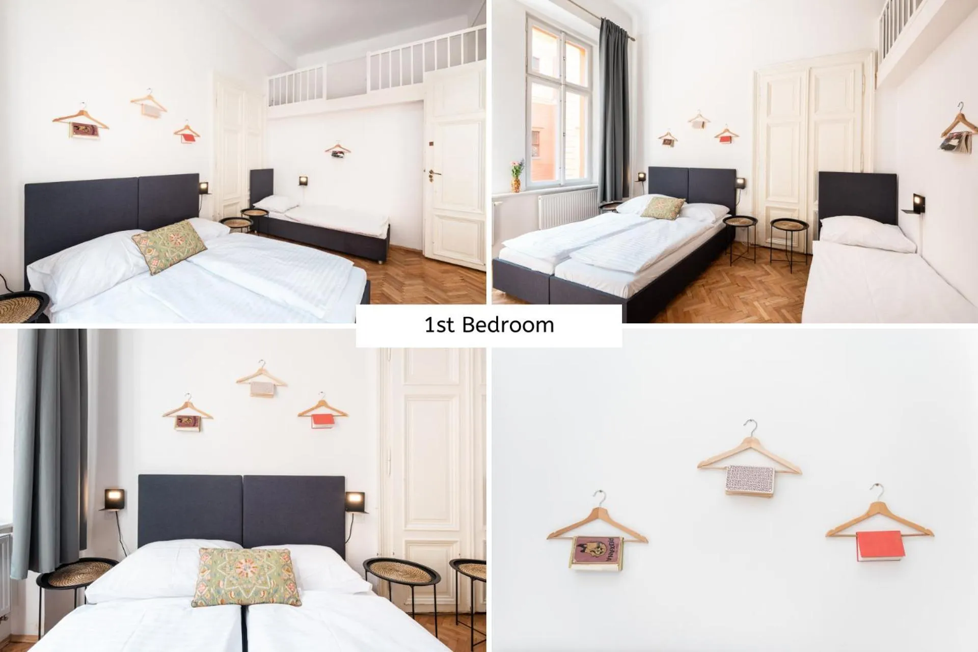 Bed in Hybernska Apartments by Pragueforyou