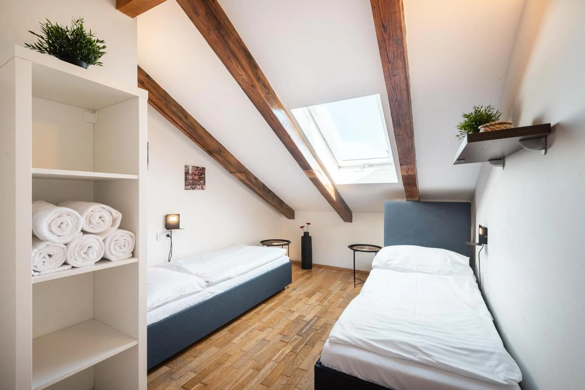 Bed in Hybernska Apartments by Pragueforyou