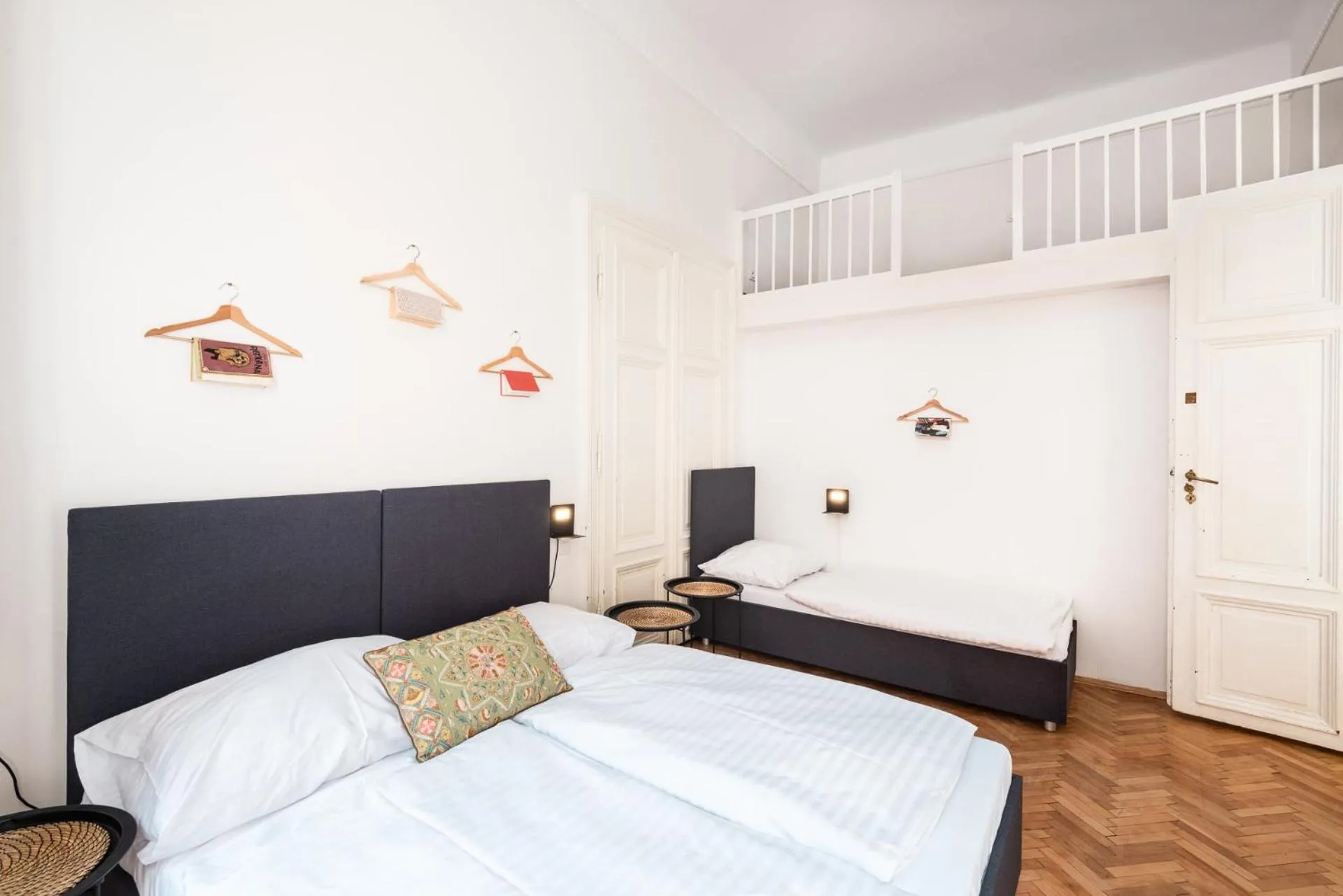 Bed in Hybernska Apartments by Pragueforyou