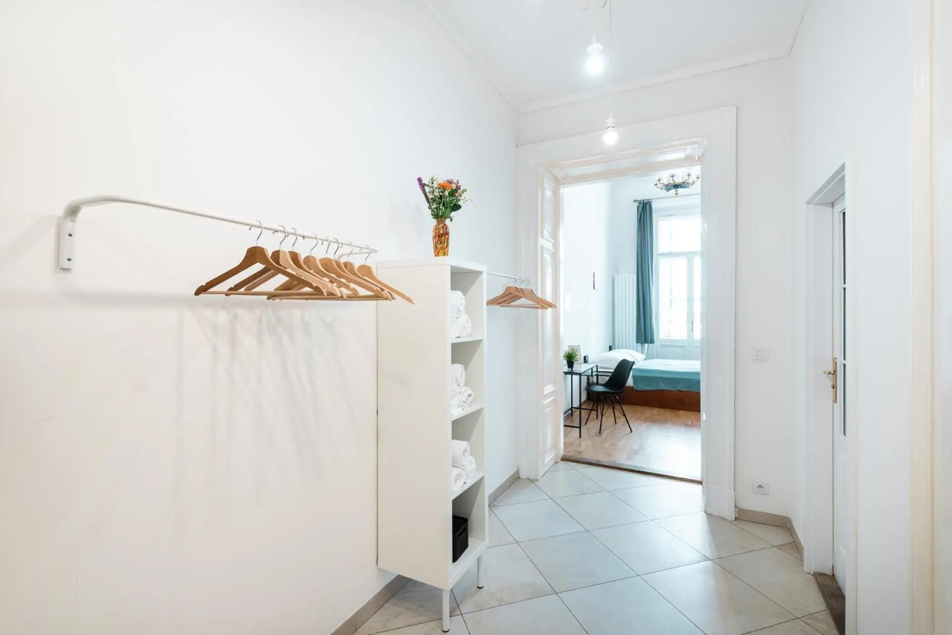 Bed in Hybernska Apartments by Pragueforyou