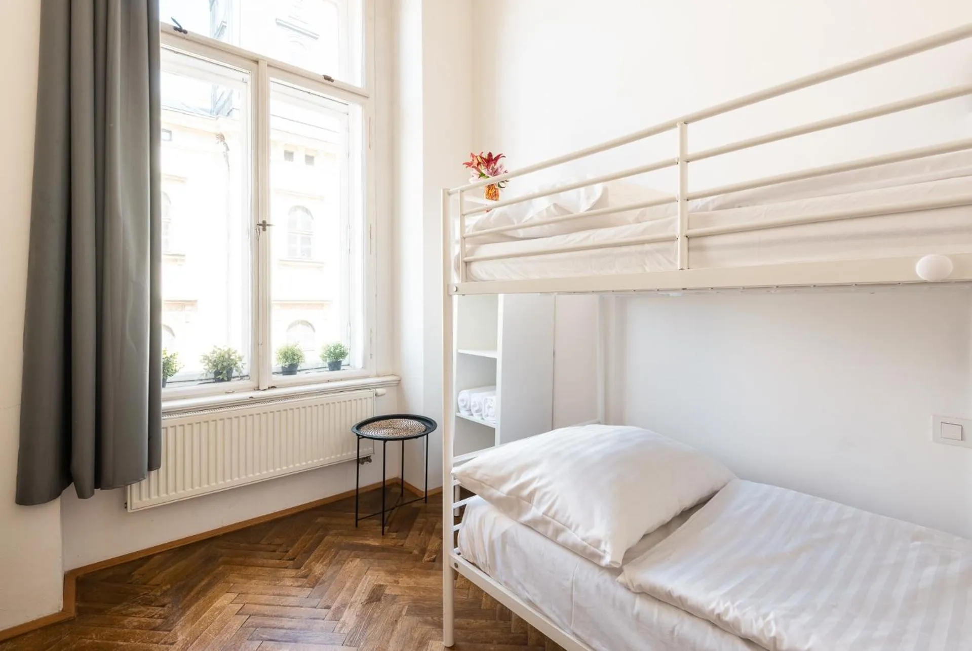 Bed in Hybernska Apartments by Pragueforyou