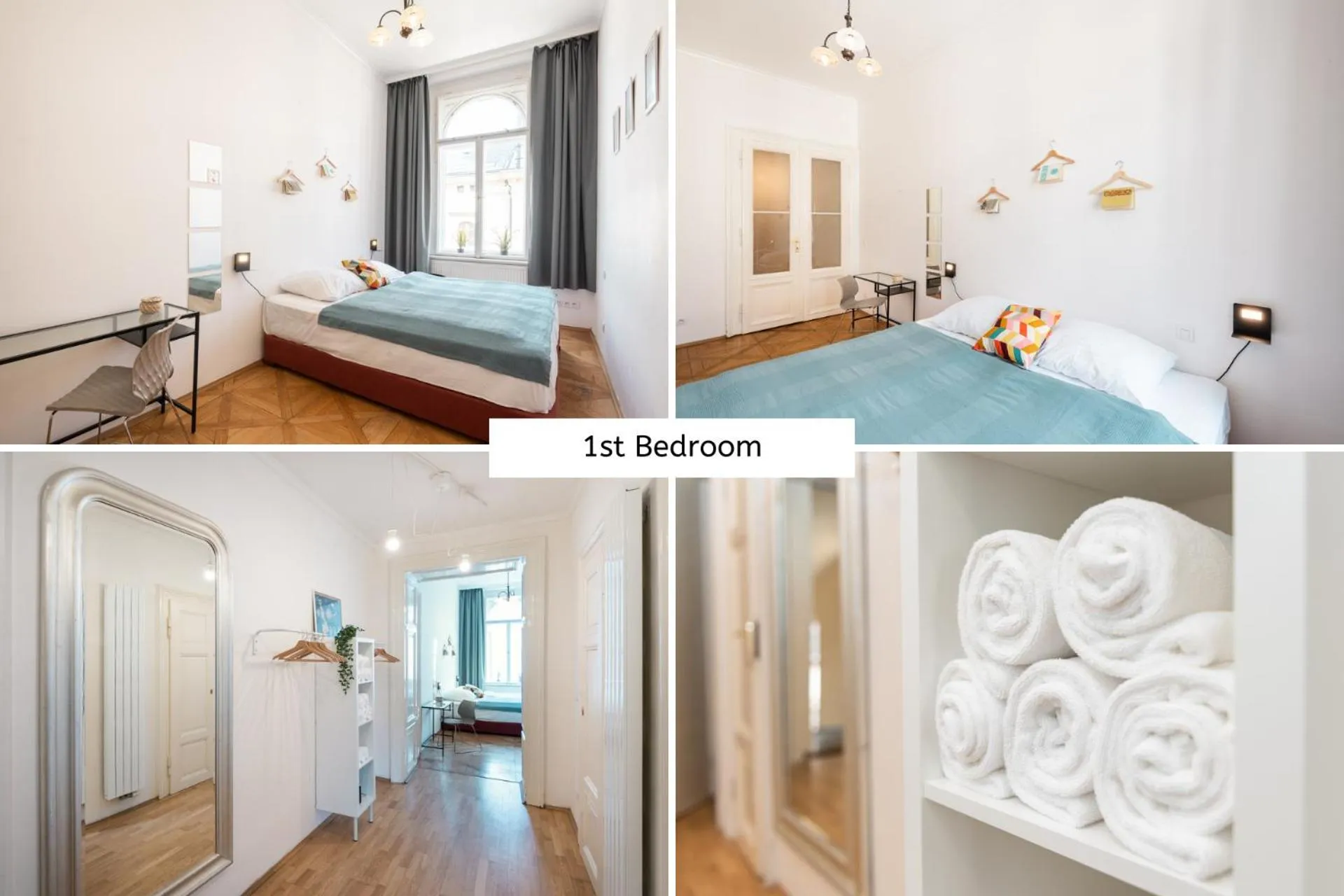 Bedroom, Bed in Hybernska Apartments by Pragueforyou