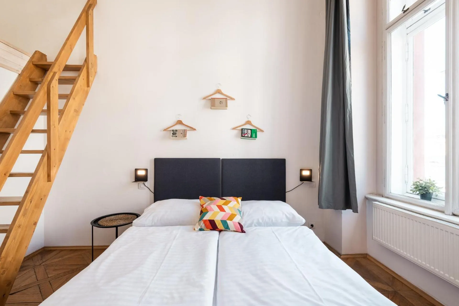 Bed in Hybernska Apartments by Pragueforyou