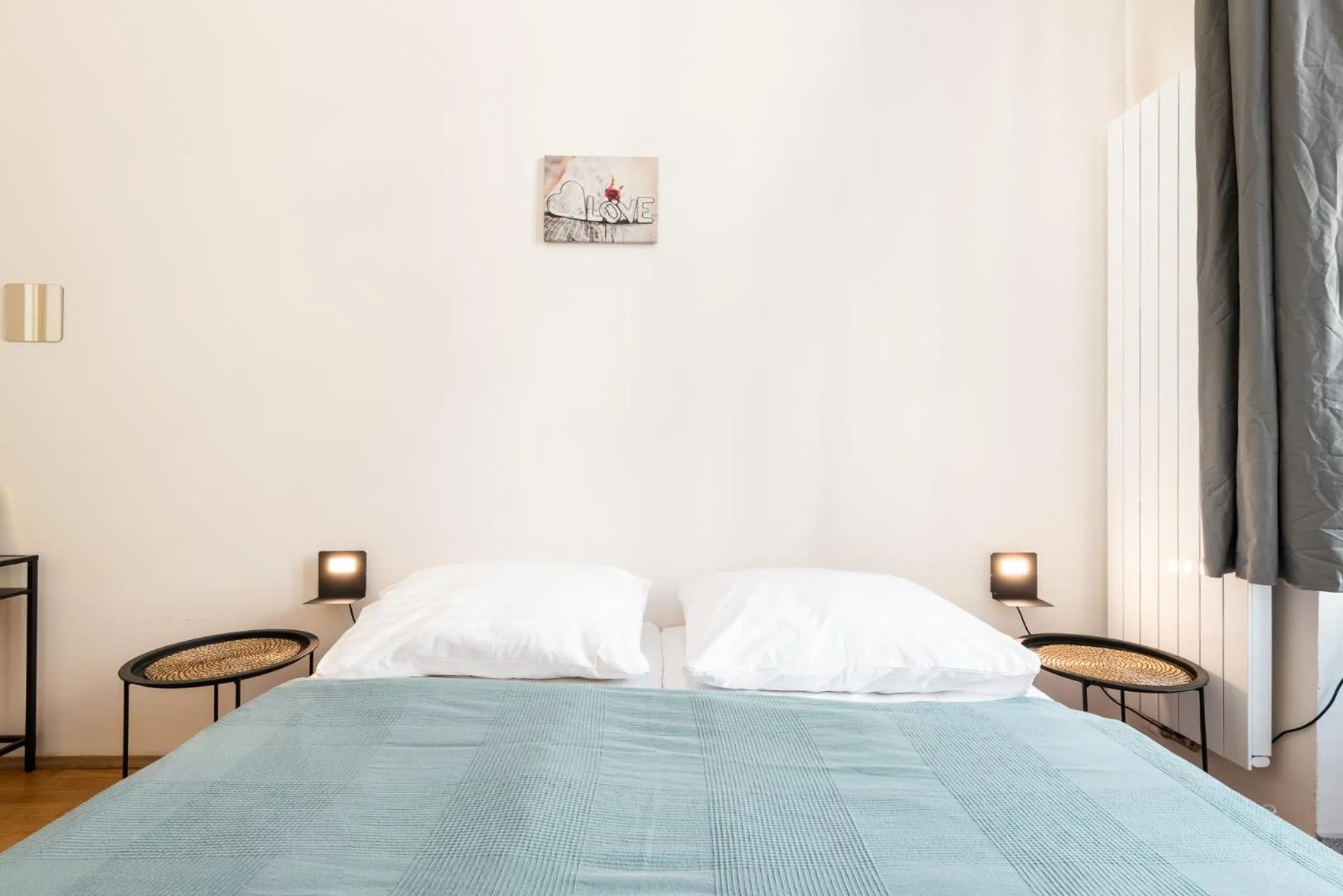 Bed in Hybernska Apartments by Pragueforyou