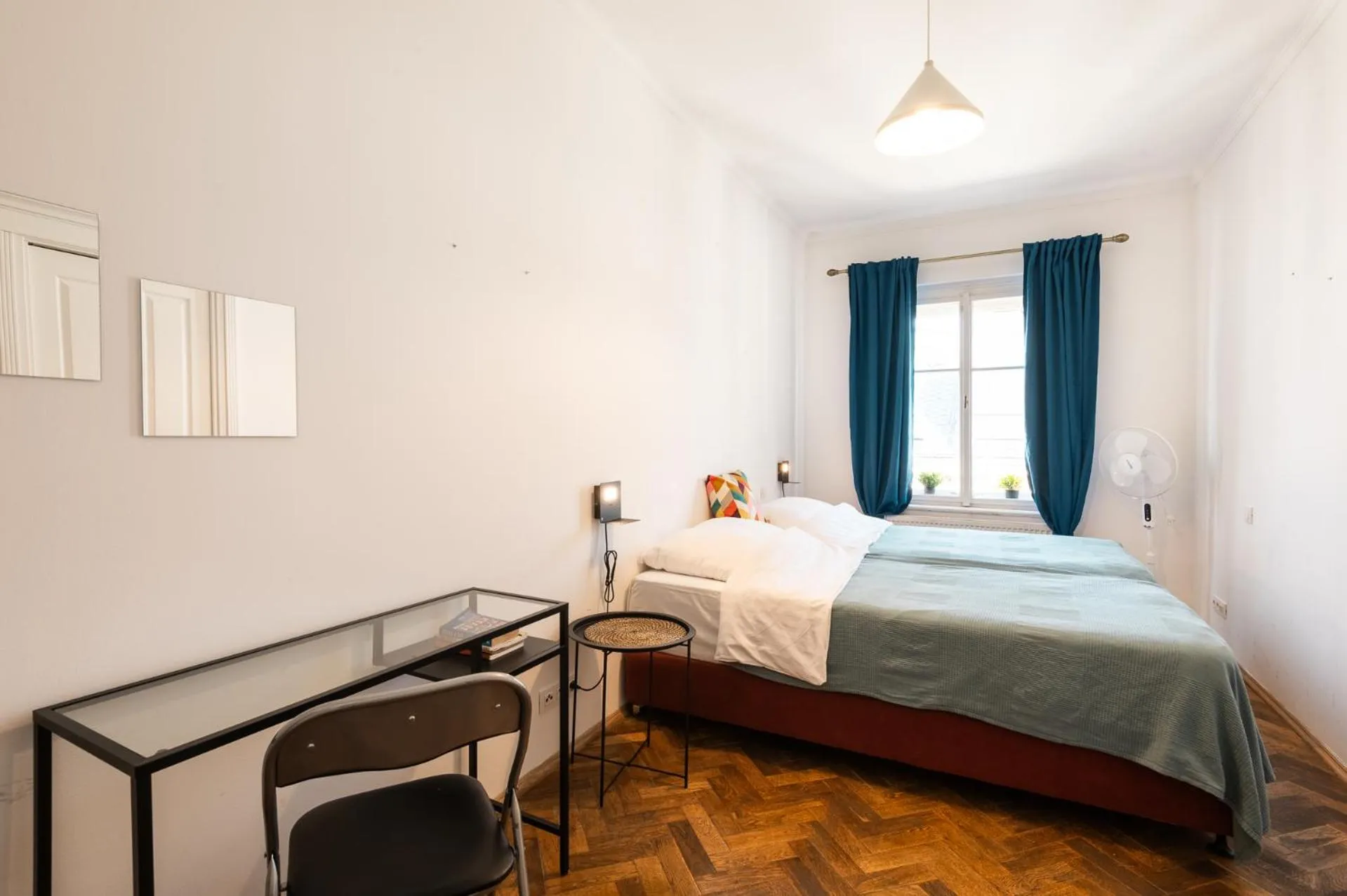 Bed in Hybernska Apartments by Pragueforyou