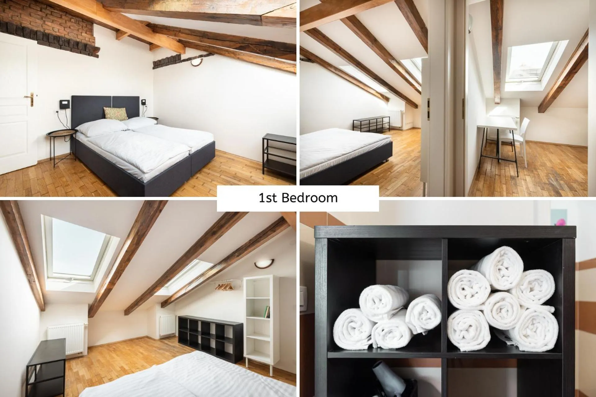 Bed in Hybernska Apartments by Pragueforyou