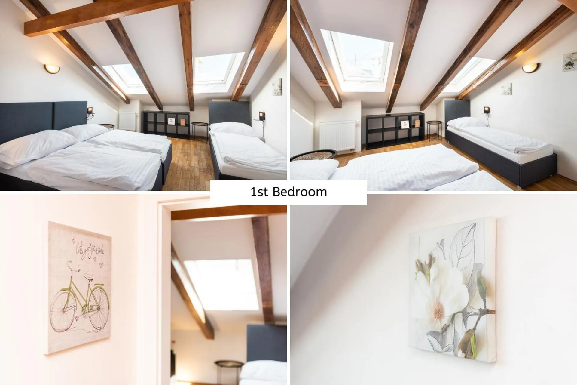 Bed in Hybernska Apartments by Pragueforyou