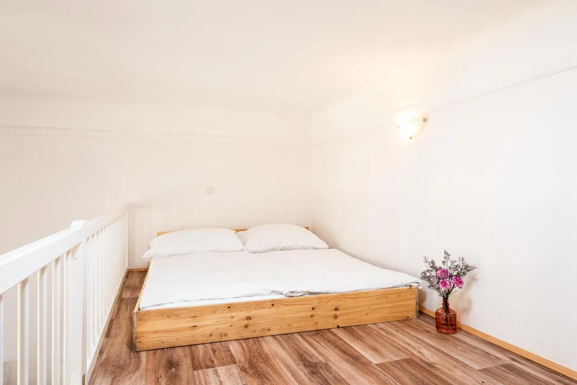 Bed in Hybernska Apartments by Pragueforyou