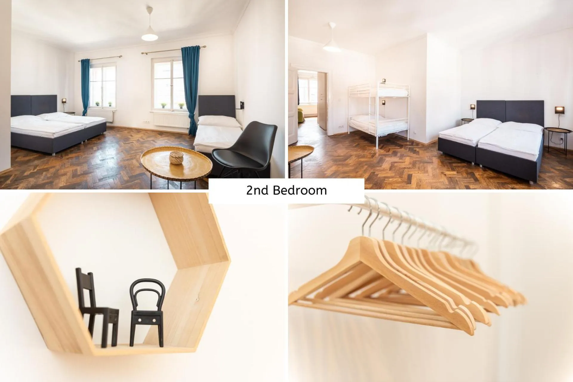 Bed in Hybernska Apartments by Pragueforyou