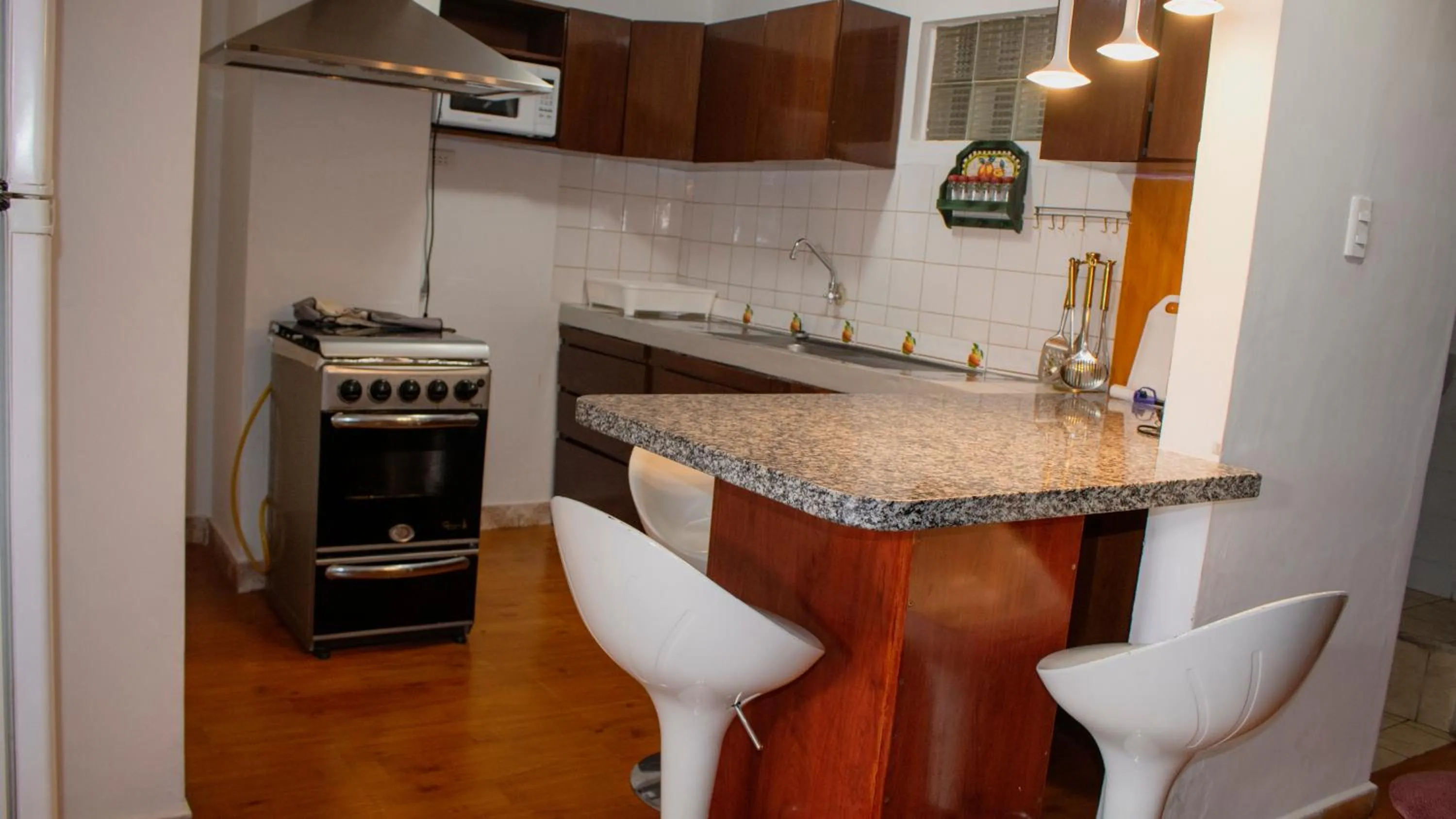 Kitchen or kitchenette in Buen Retiro Apart Hotel