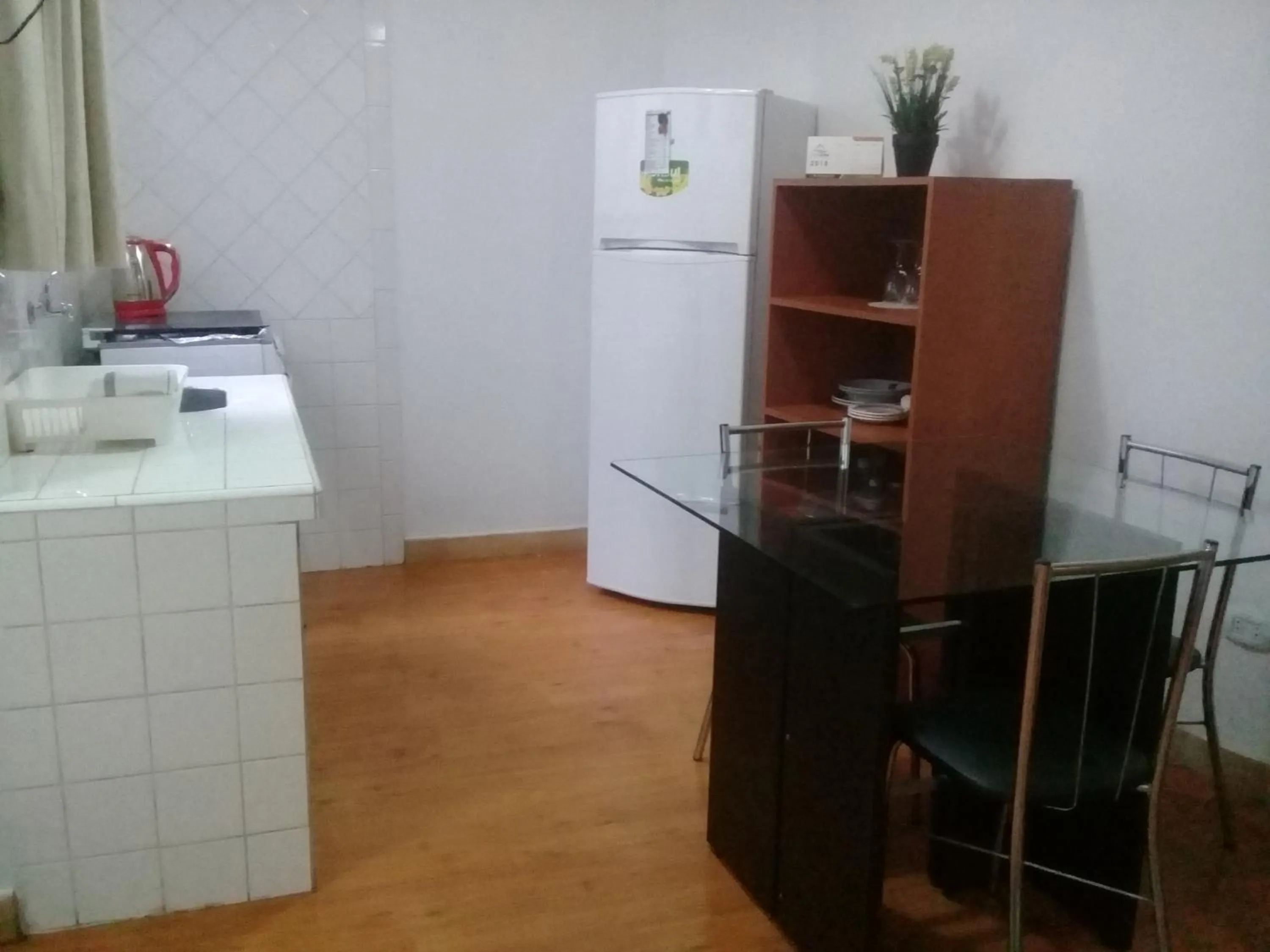 Kitchen or kitchenette in Buen Retiro Apart Hotel