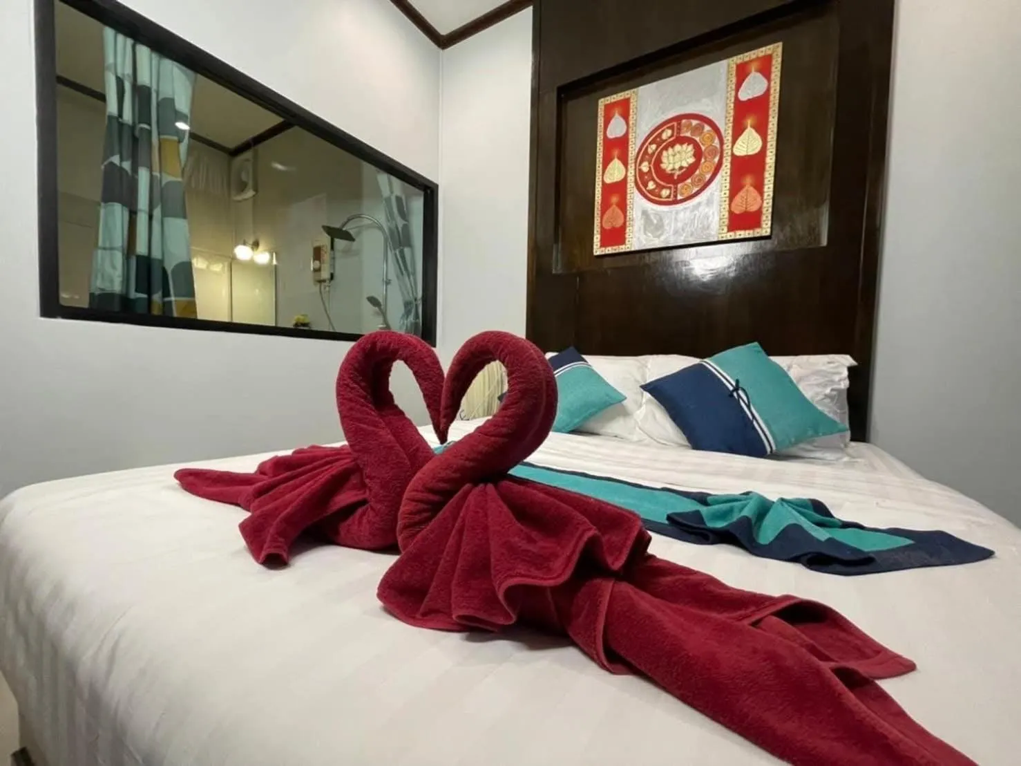 Bed in Kathalee Beach Resort & Spa