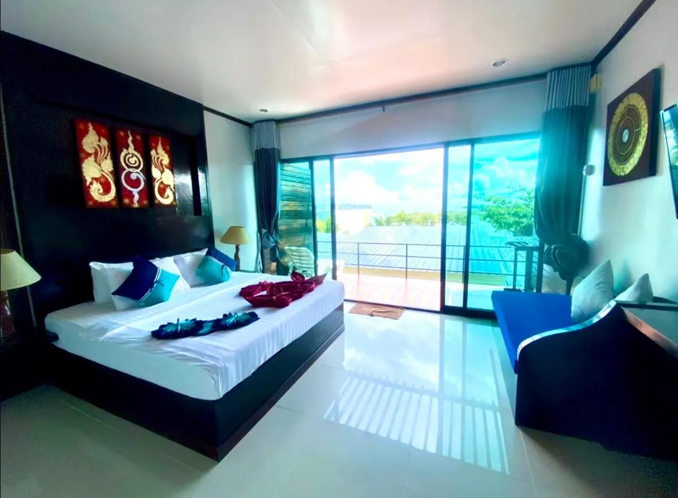 Photo of the whole room, Bed in Kathalee Beach Resort & Spa