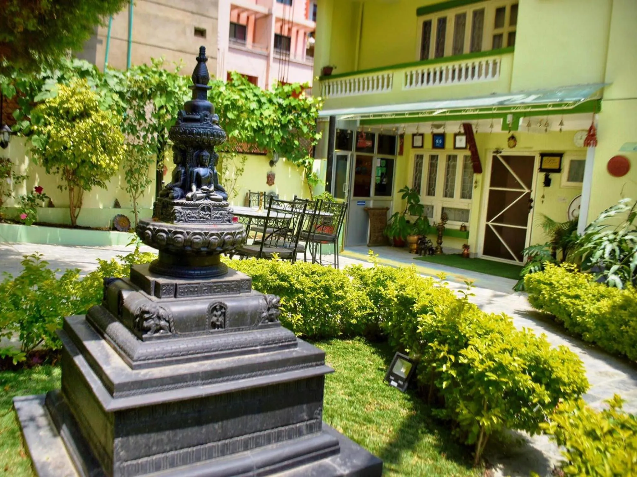 Decorative detail in Shakya House