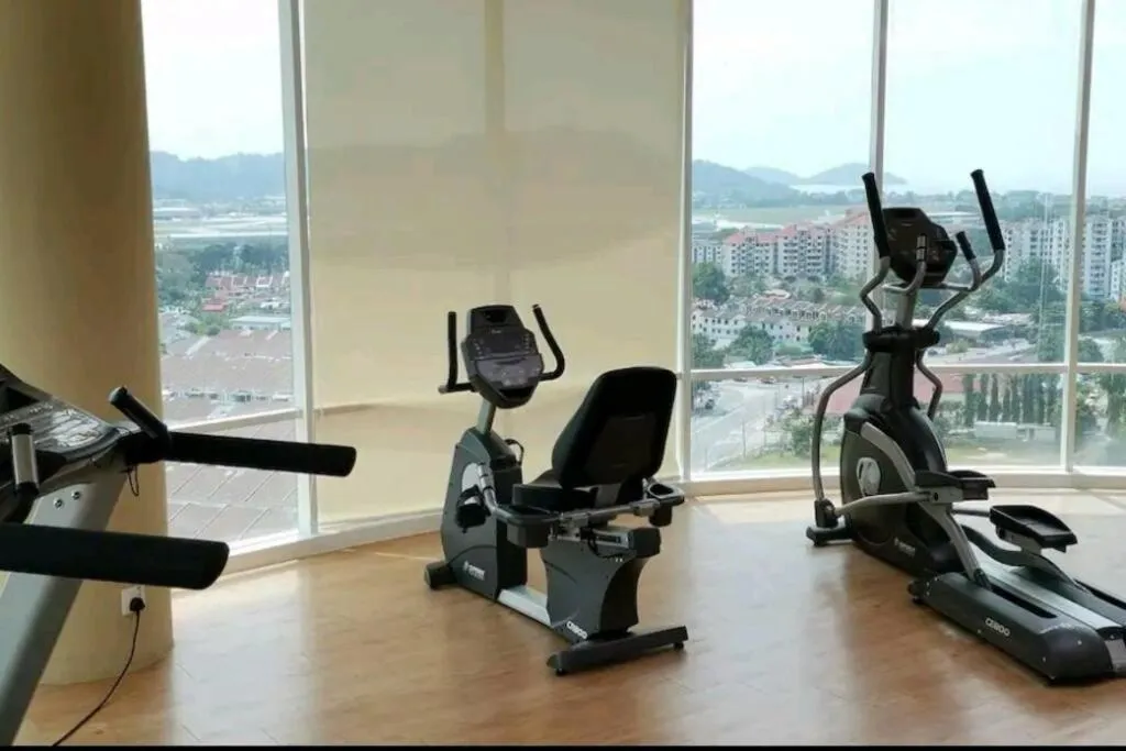 Fitness centre/facilities in Unicorn Fairy Theme 2BR Airport Suite# Straits Intl# Pantai Hospt
