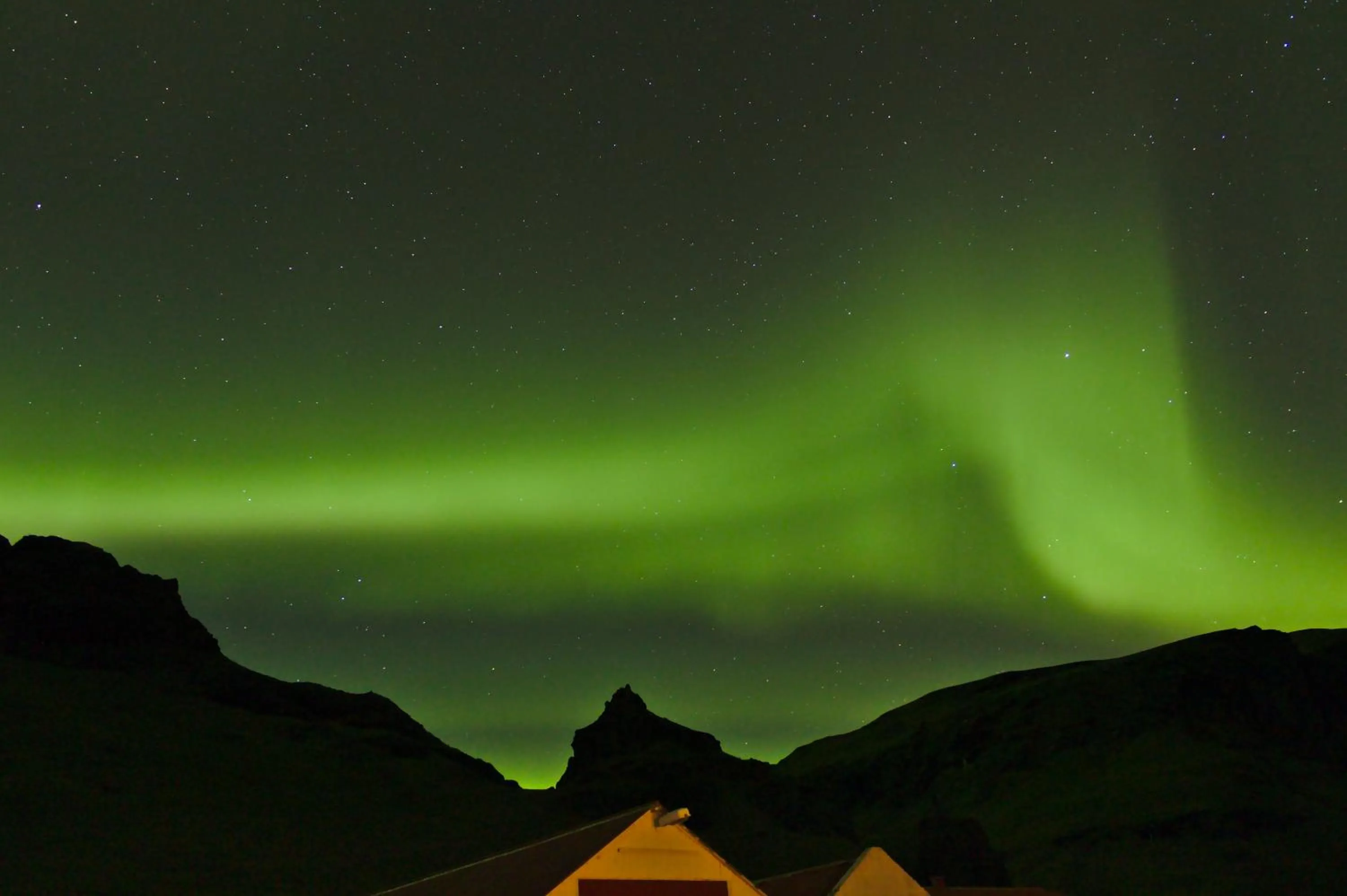 Night in Hörgsland Cottages