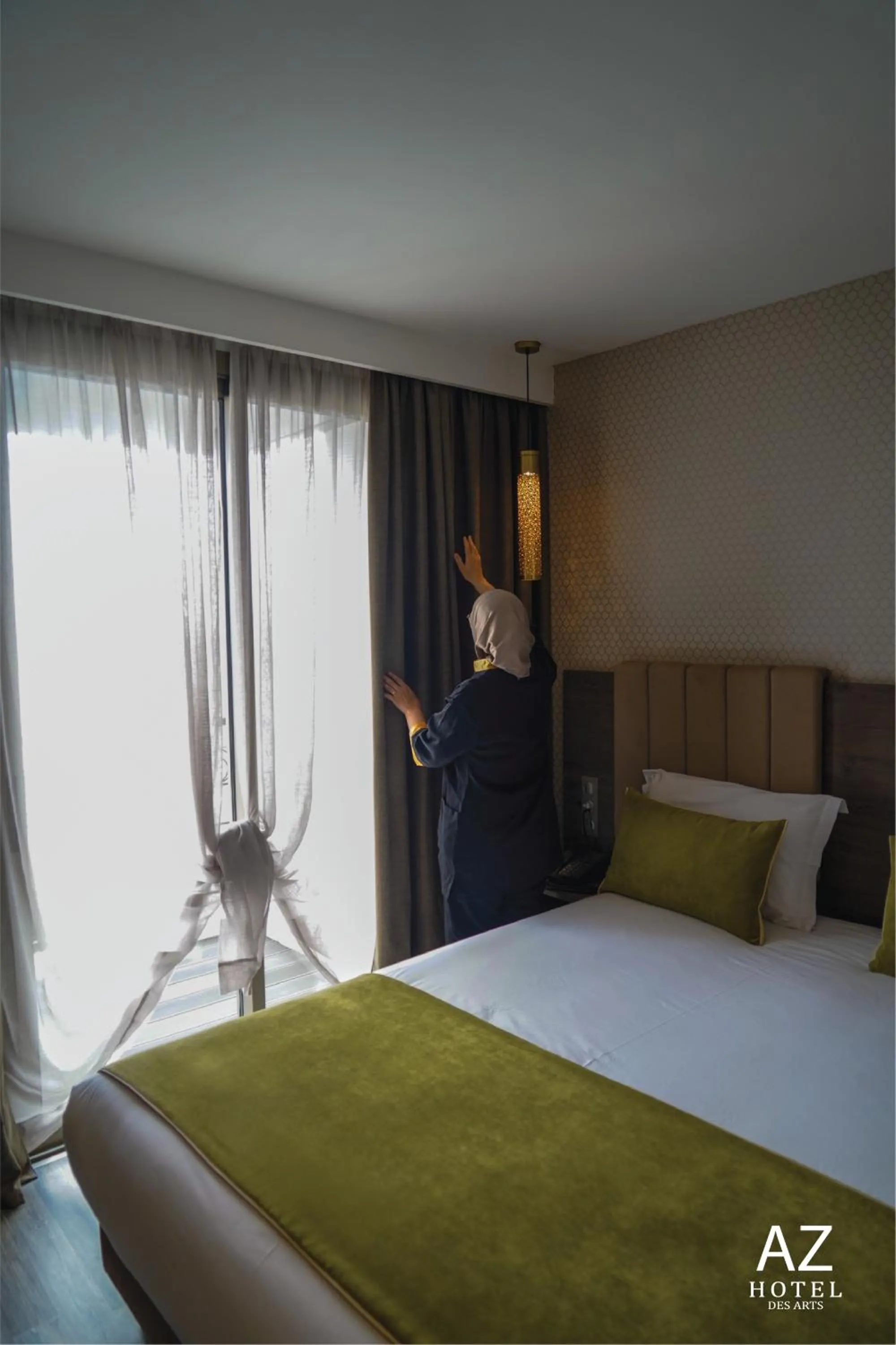 Bed in AZ hôtel des arts