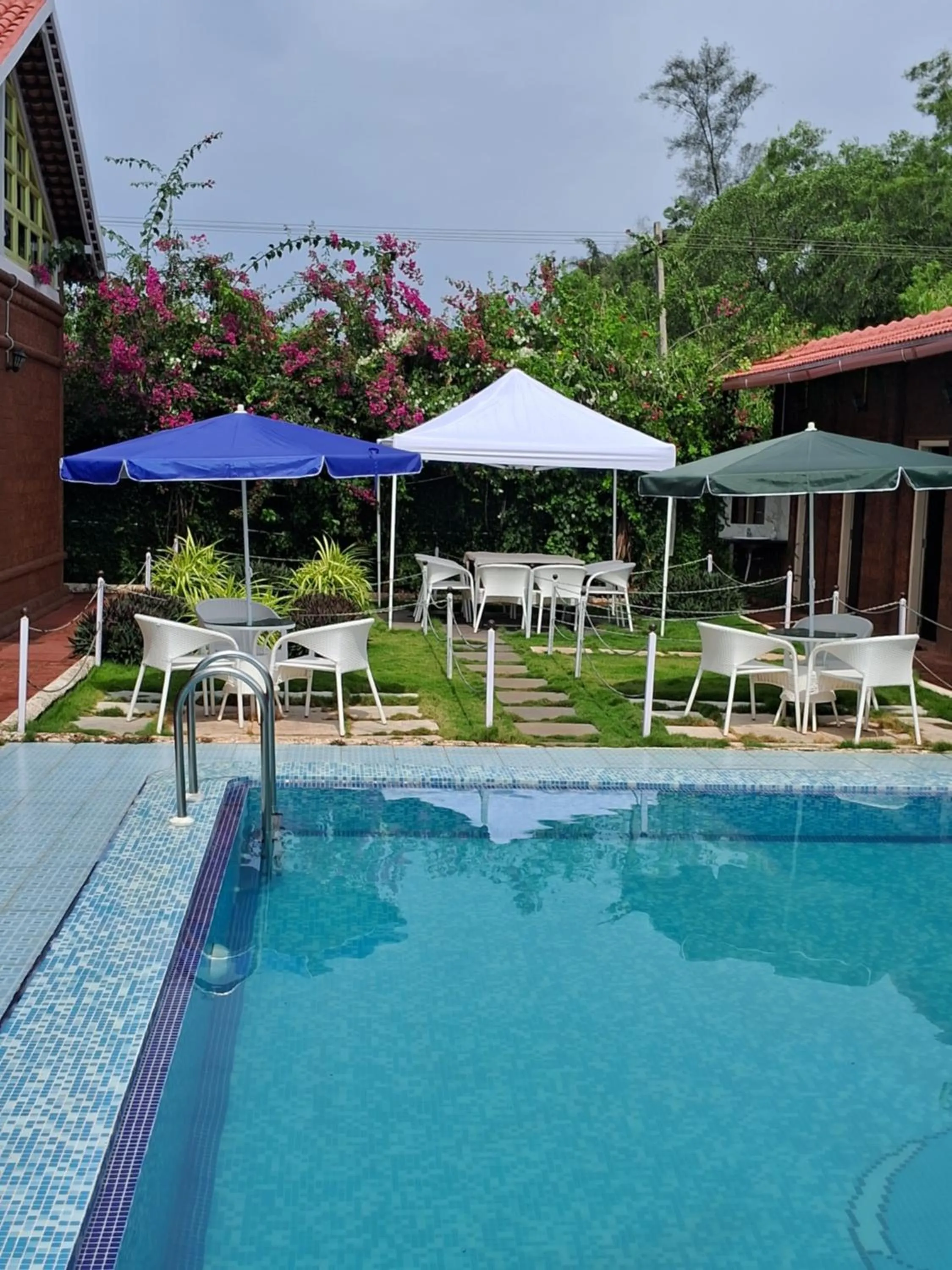 Pool view in Mudra beach villa Gokarna