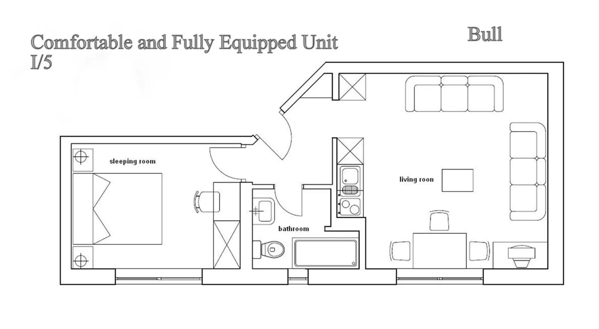 Floor plan in Ark Beach Apartments