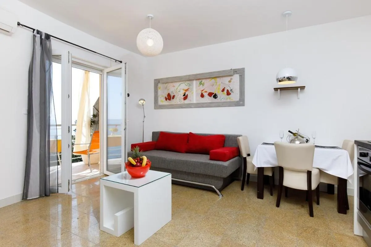 Living room in Ark Beach Apartments