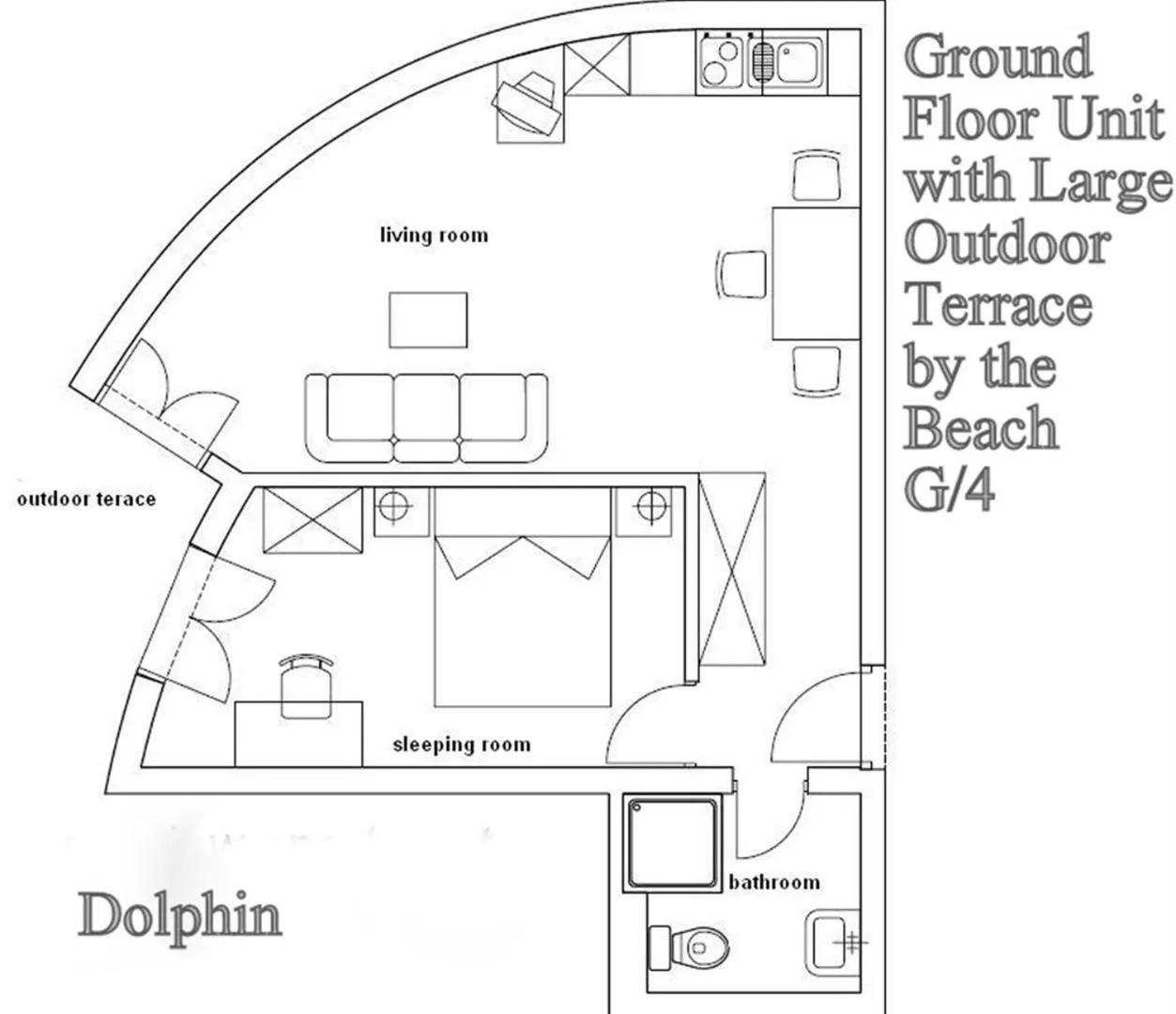 Floor plan in Ark Beach Apartments