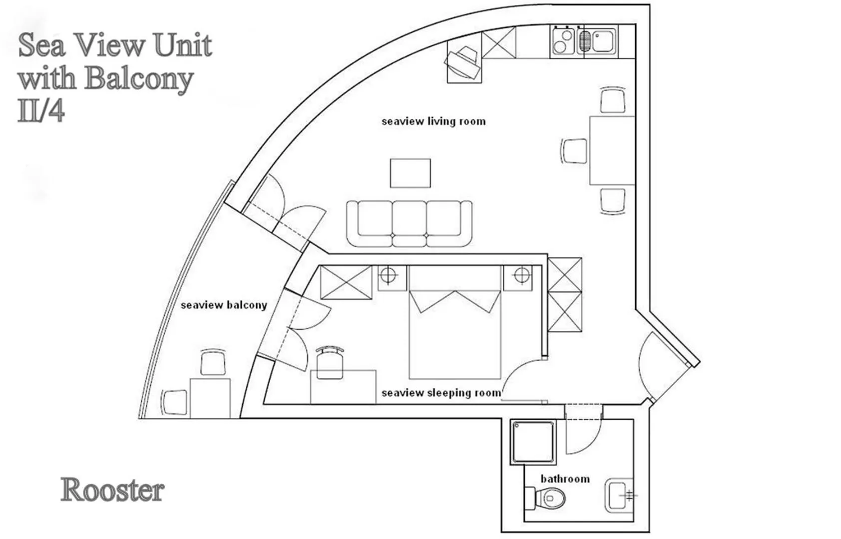 Floor plan in Ark Beach Apartments