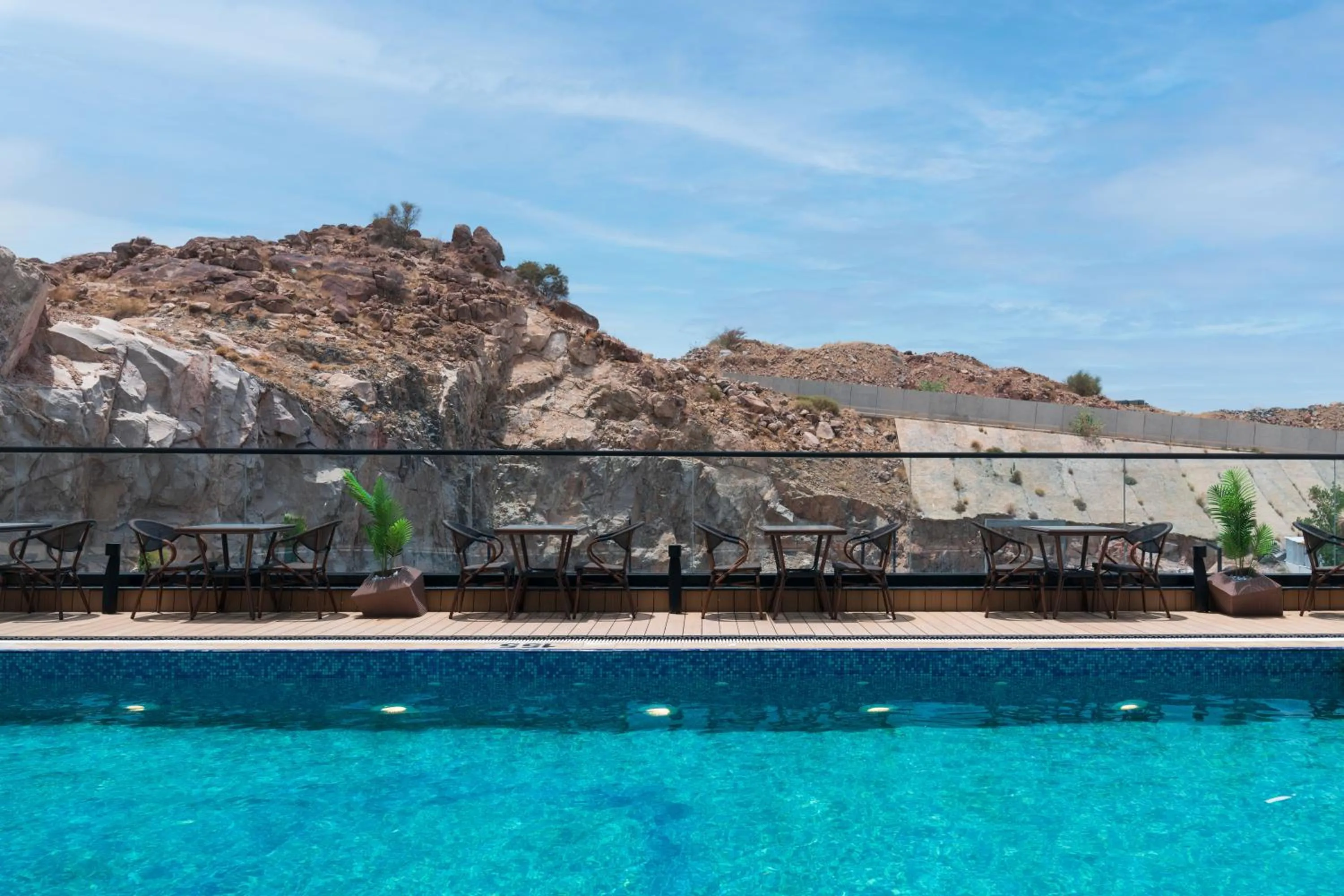 Swimming pool in Warwick Al Taif Hotel